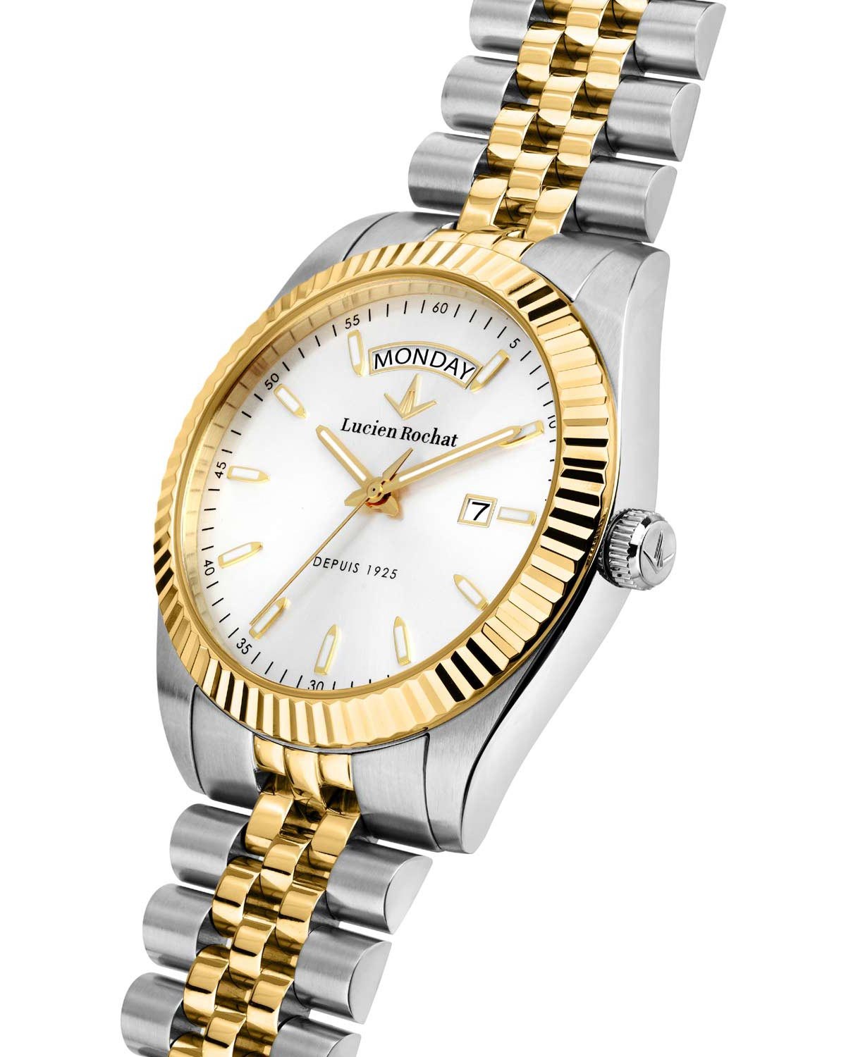 Ρολόι LUCIEN ROCHAT Bienne Two Tone Stainless Steel Bracelet