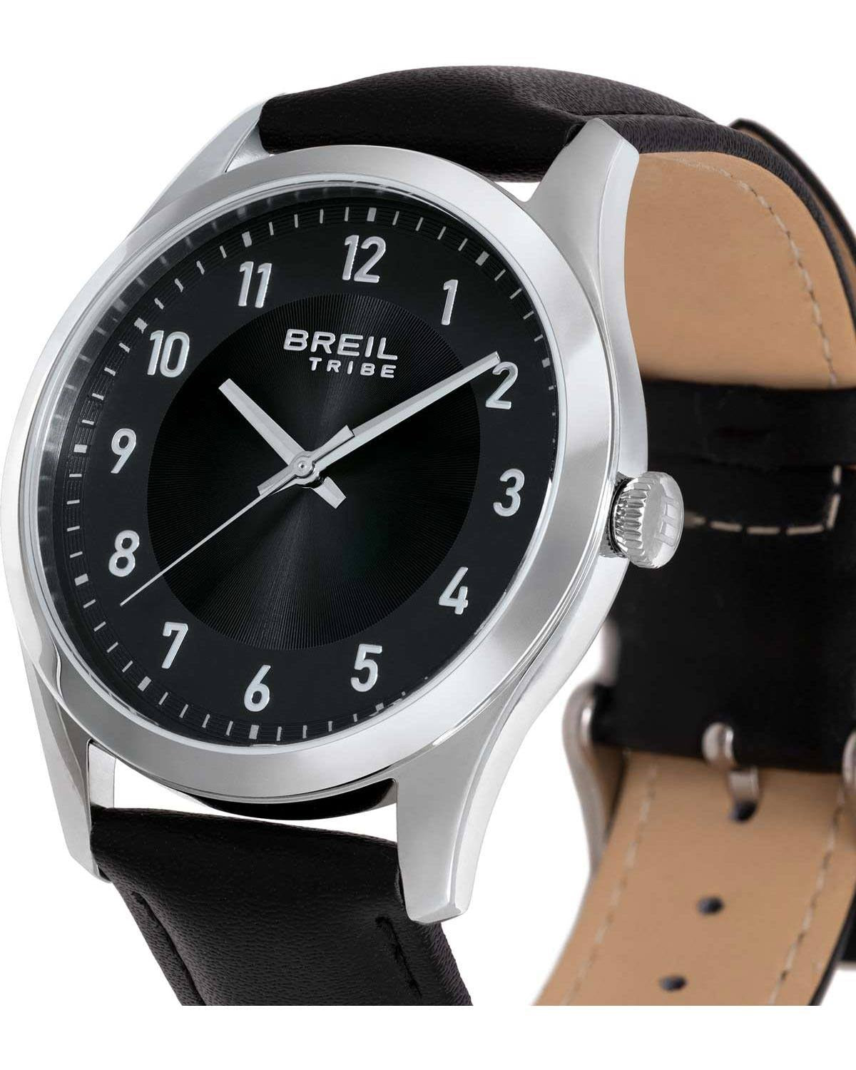 Ρολόι BREIL Tribe Refine Black Leather Strap
