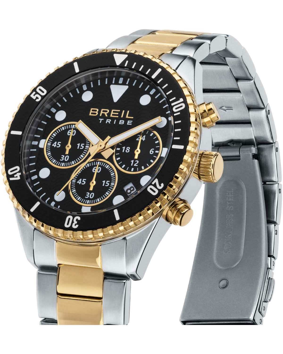 Ρολόι BREIL Tribe Overhand Chronograph Two Tone Stainless Steel Bracelet