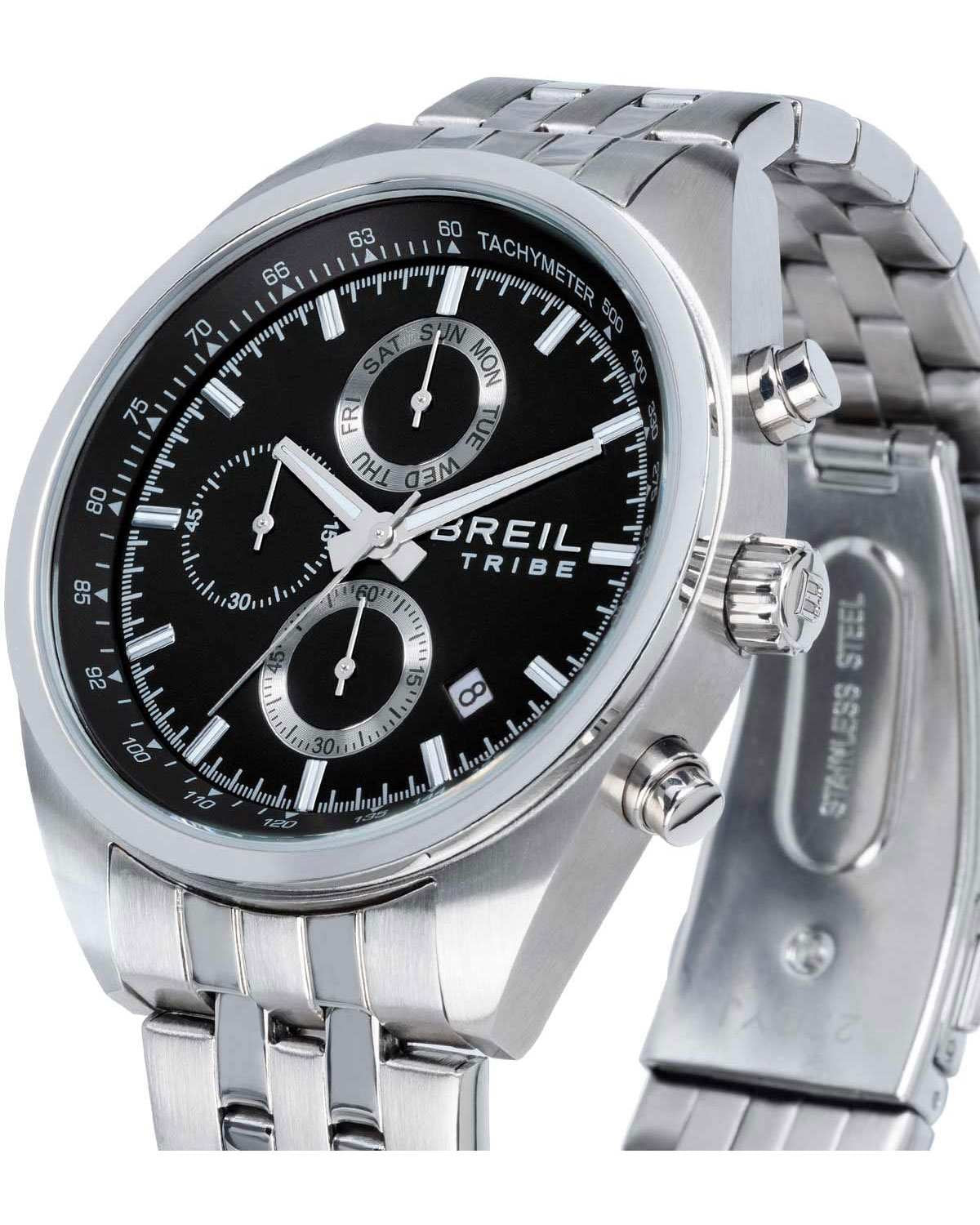 Ρολόι BREIL Tribe Sky Volt Chronograph Silver Stainless Steel Bracelet