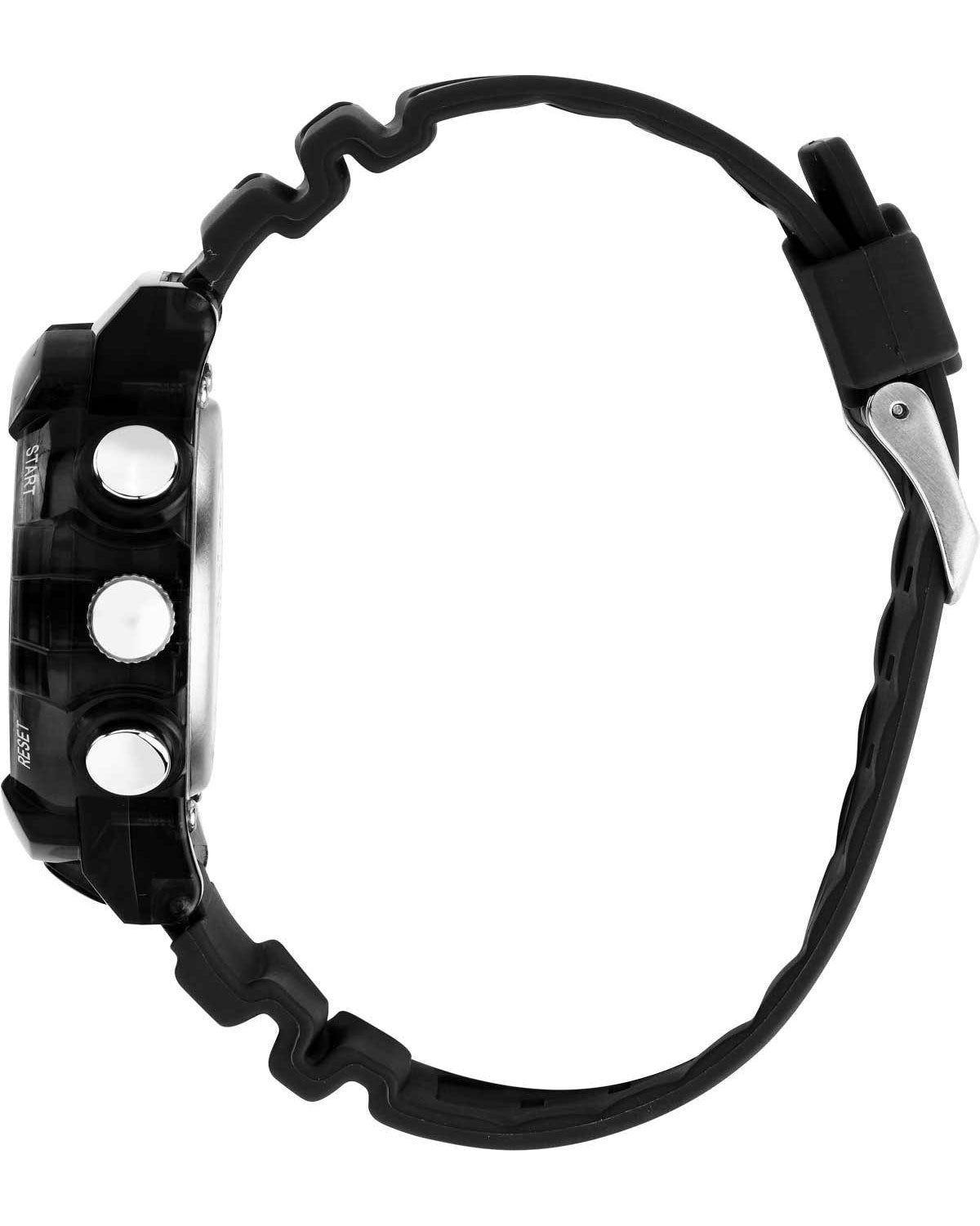 SECTOR EX-46 Dual Time Chronograph Black Plastic Strap