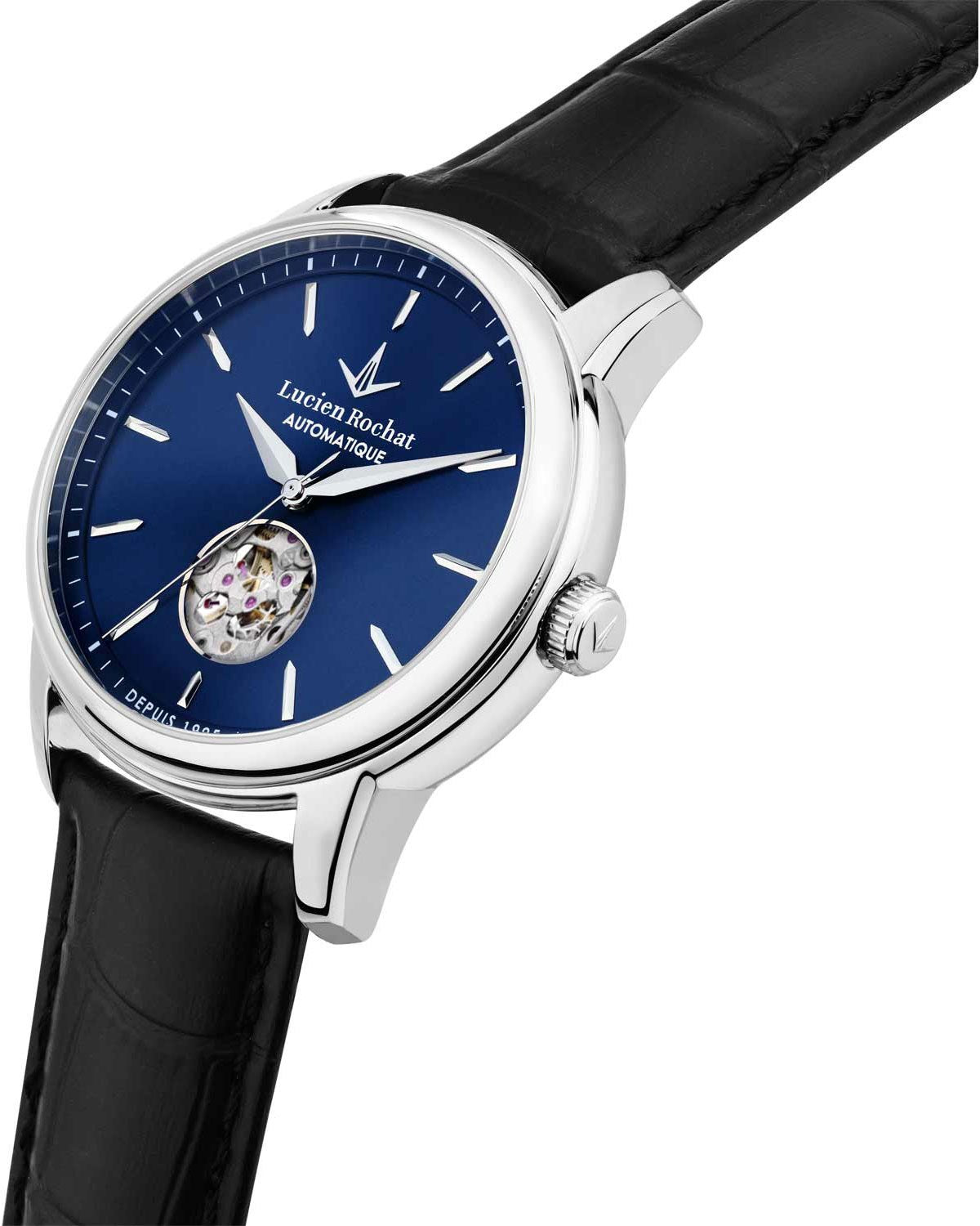 Ρολόι LUCIEN ROCHAT Iconic Automatic Black Leather Strap