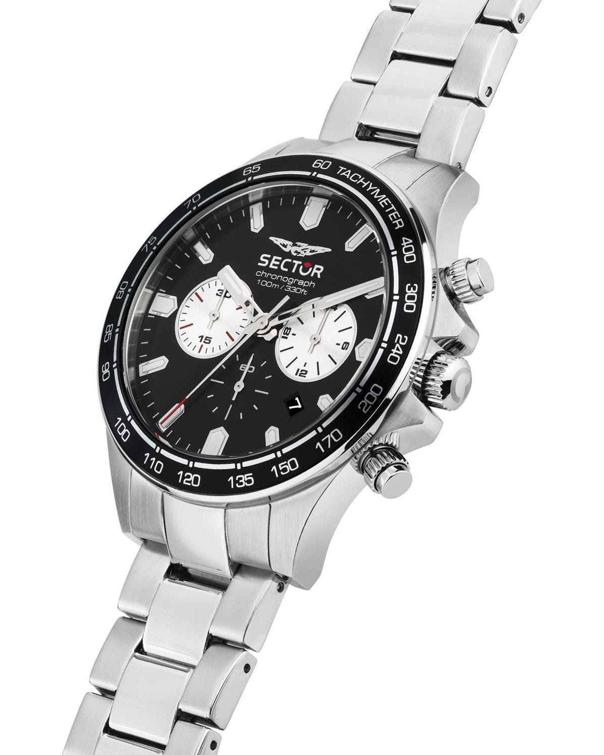 Ρολόι SECTOR 230 Chronograph Silver Stainless Steel Bracelet