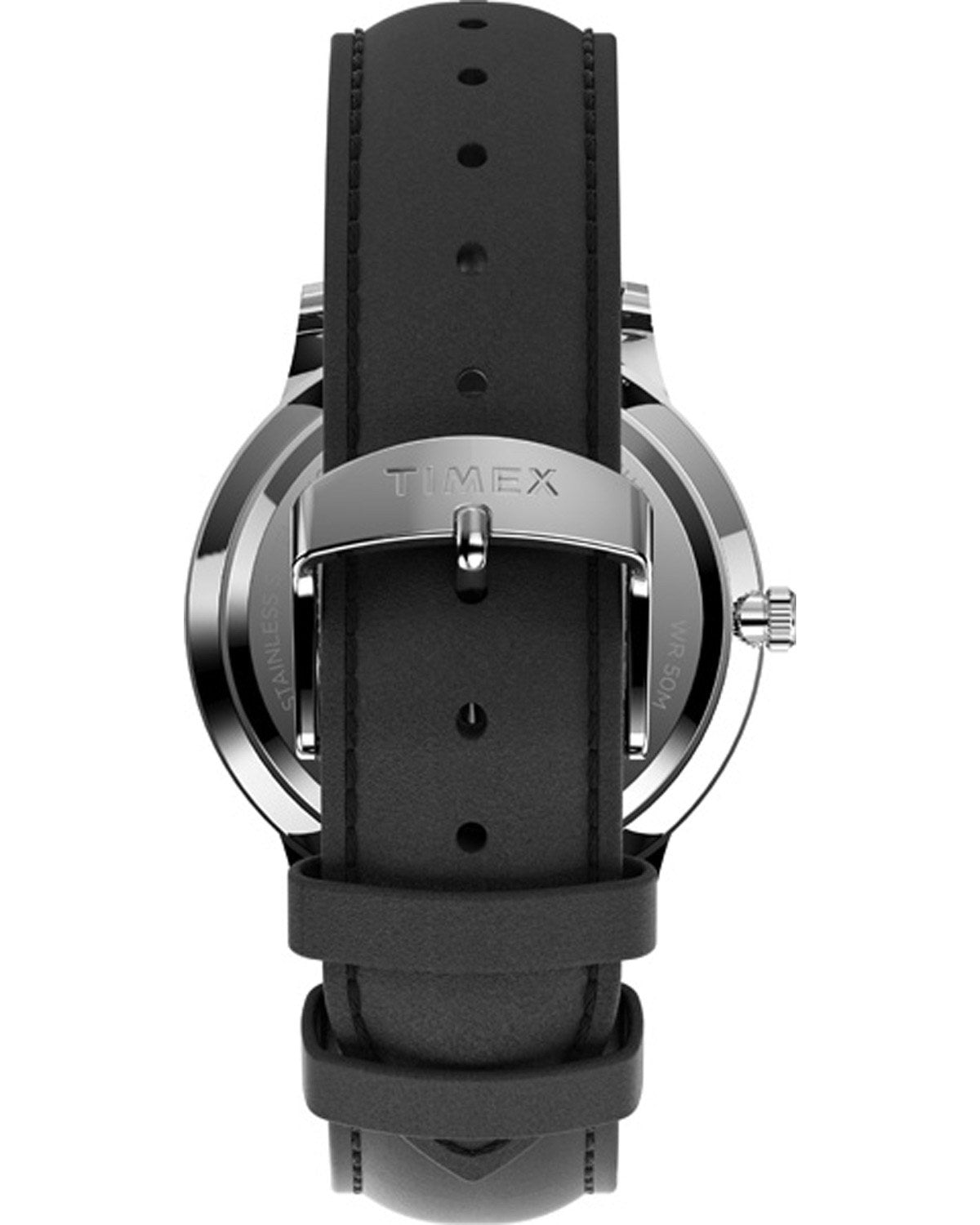 Ρολόι TIMEX Waterbury Black Leather Strap