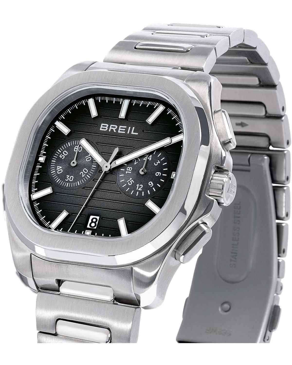 Ρολόι BREIL Retrofuture Chronograph Silver Stainless Steel Bracelet