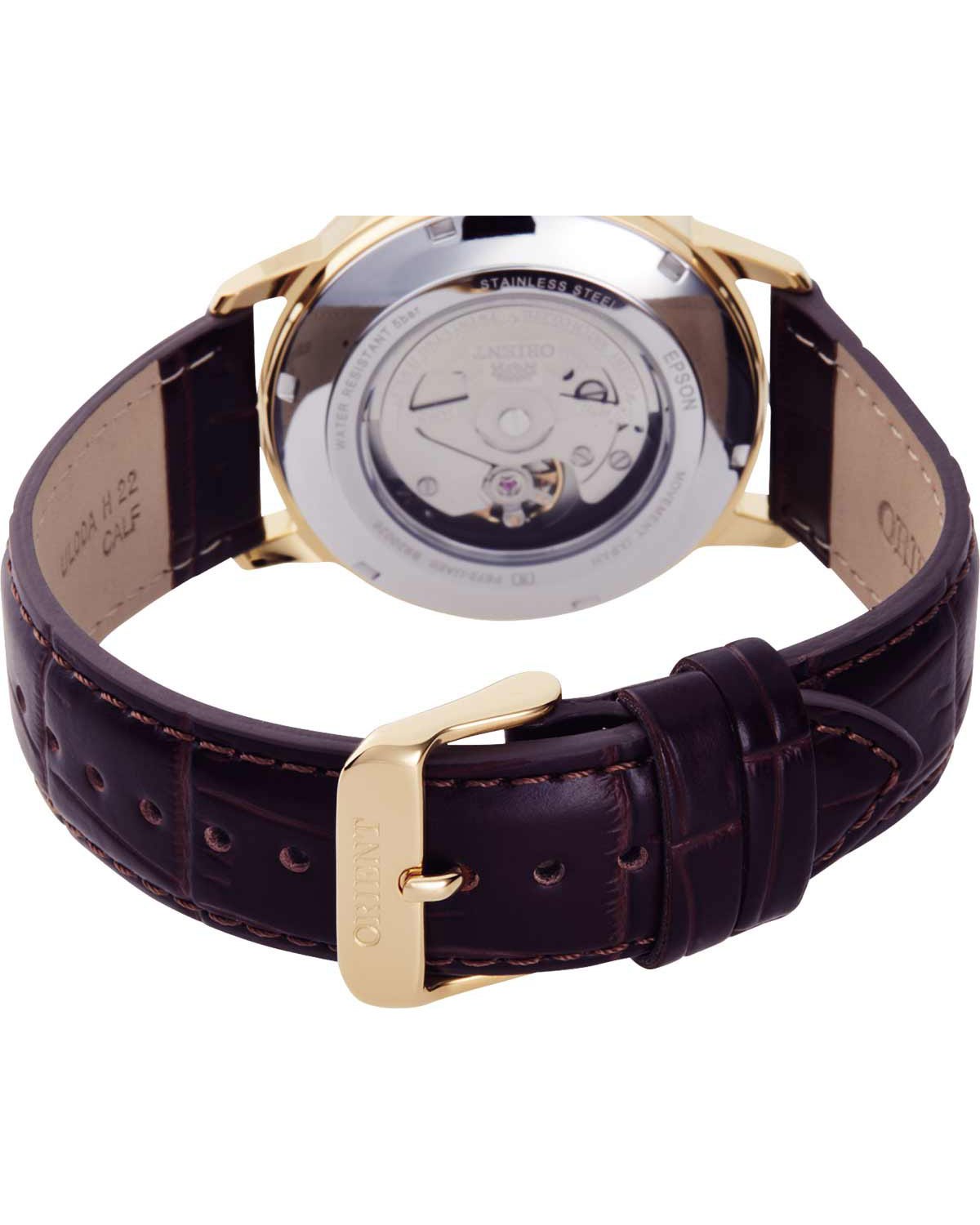Ρολόι ORIENT Contemporary Automatic Brown Leather Strap