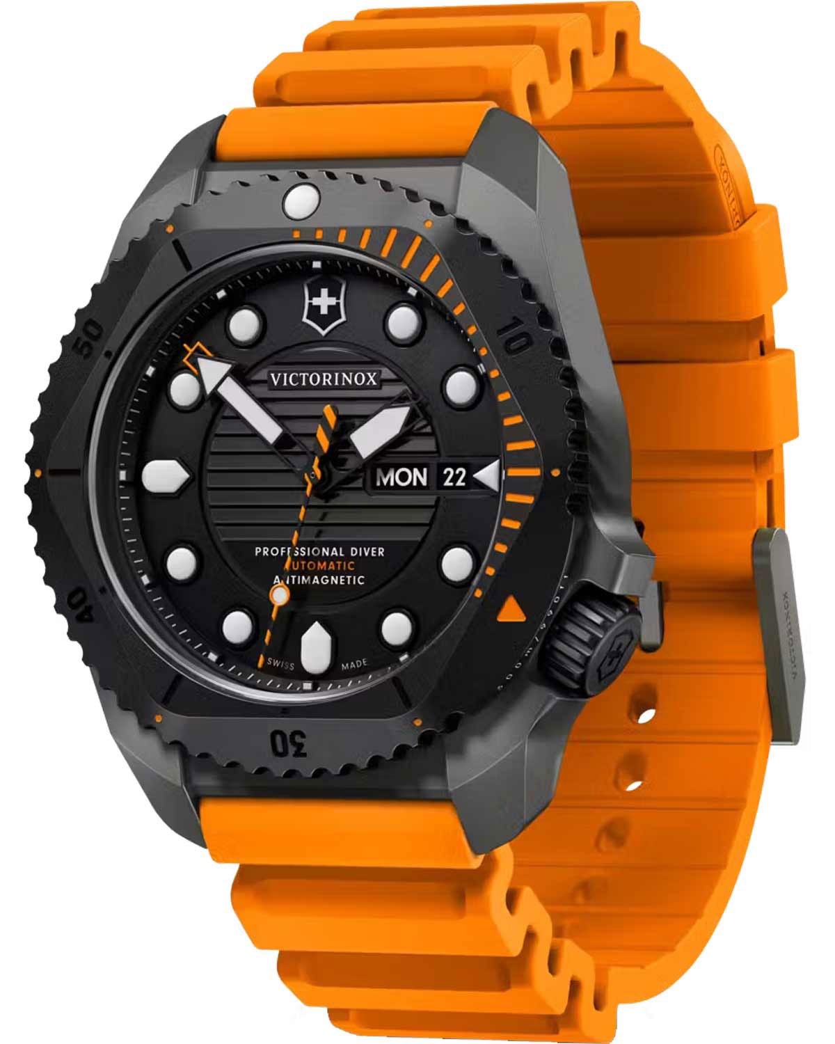 Ρολόι VICTORINOX Dive Pro Automatic Orange Rubber Strap