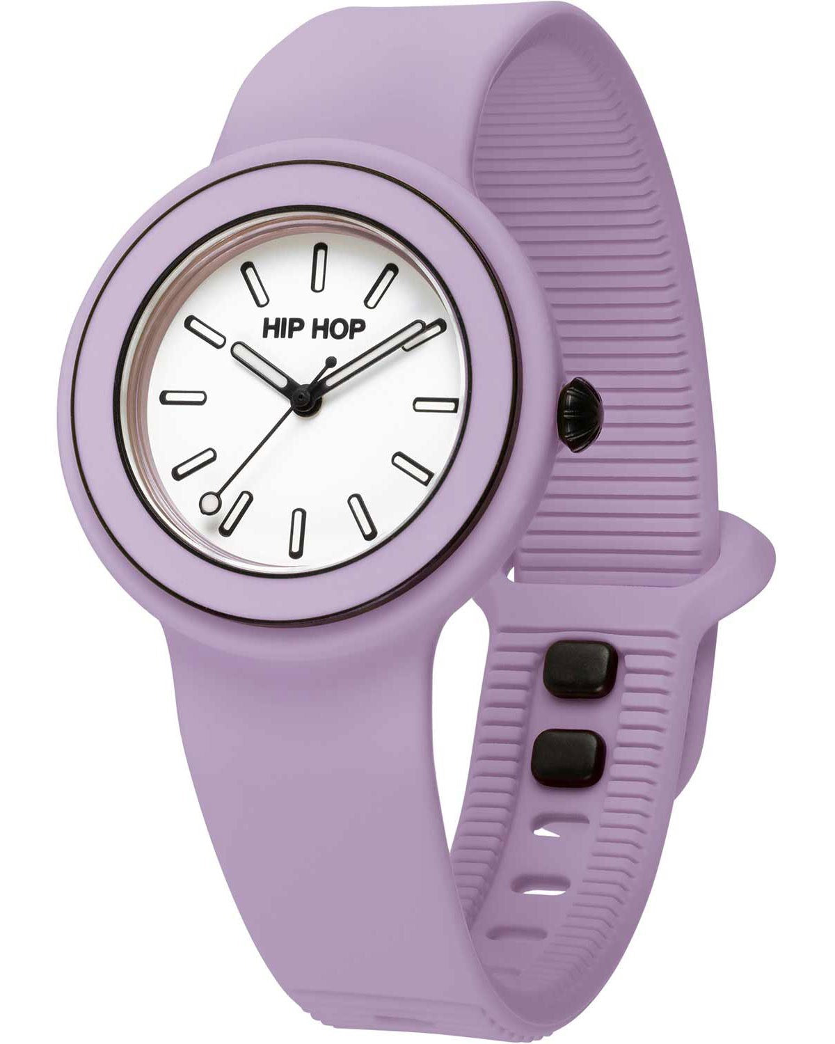 Ρολόι HIP HOP Hero.DOT Bezel Lilac Purple Silicone Strap