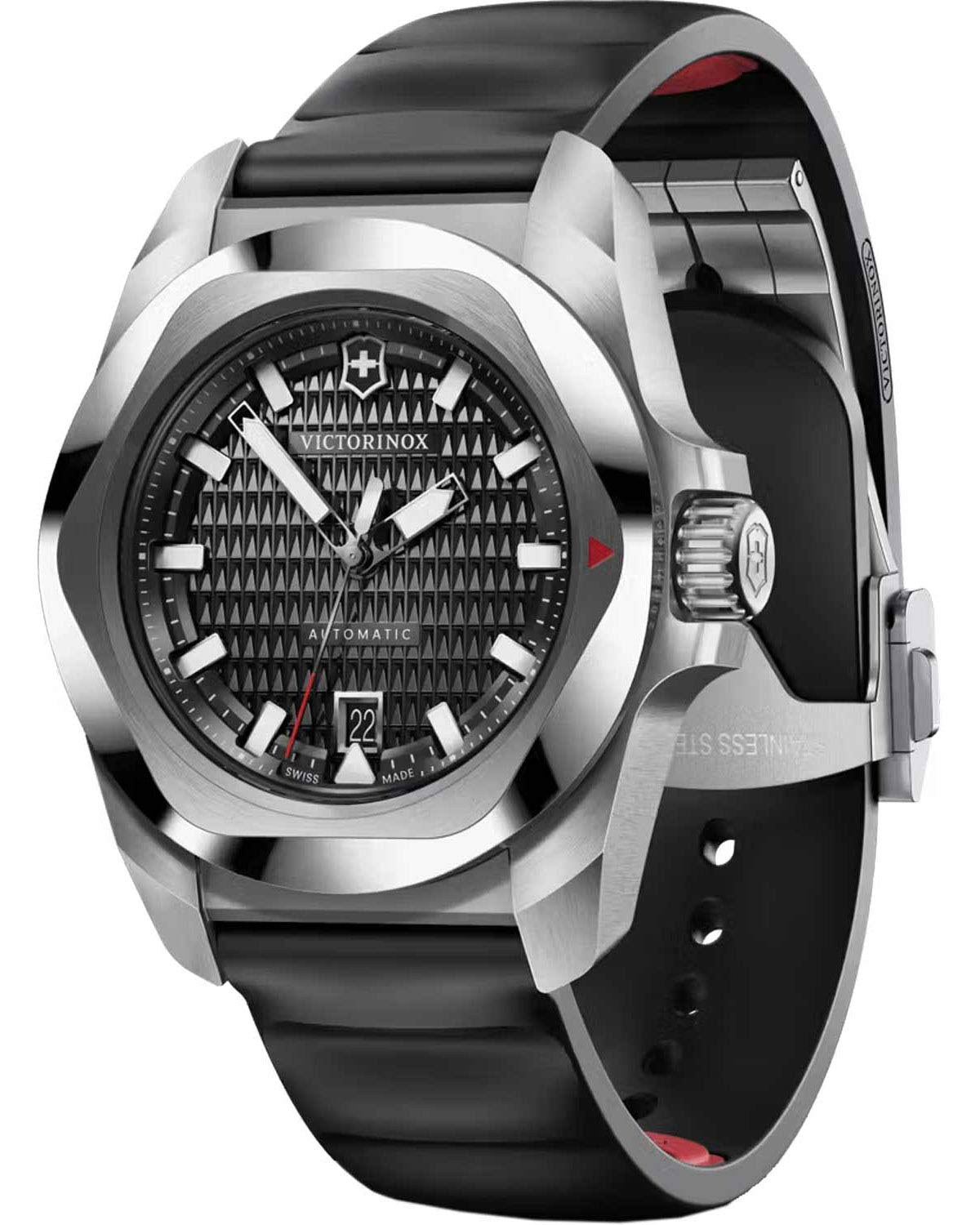 Ρολόι VICTORINOX I.N.O.X. Automatic Black Rubber Strap