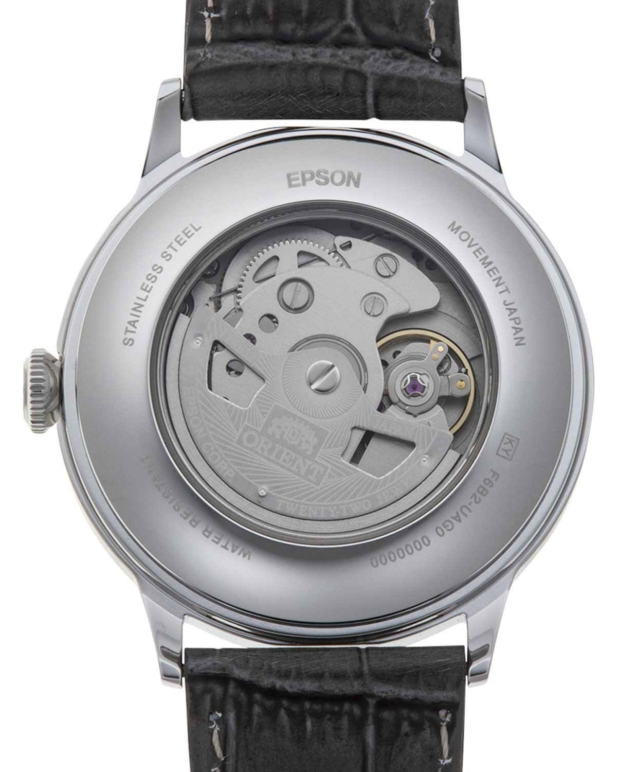 Ρολόι ORIENT Classic Automatic Grey Leather Strap