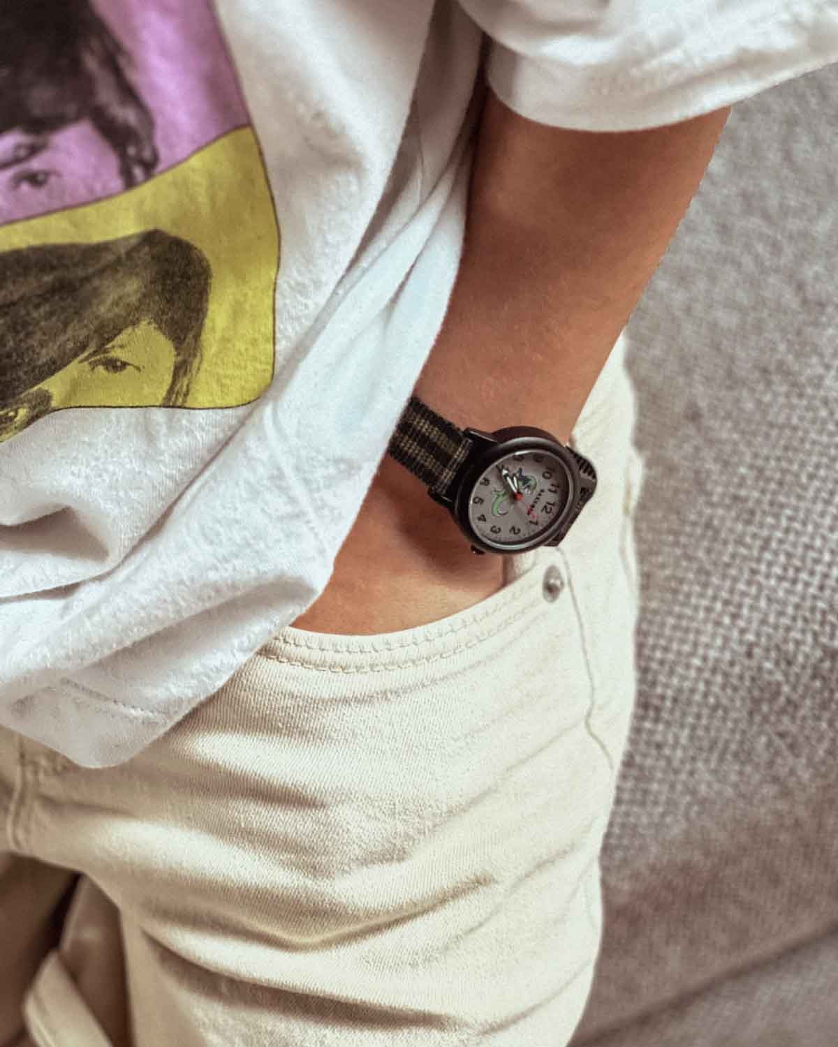 Παιδικό ρολόι BALLOON Boys Dinosaur T-REX Two Tone Fabric Strap