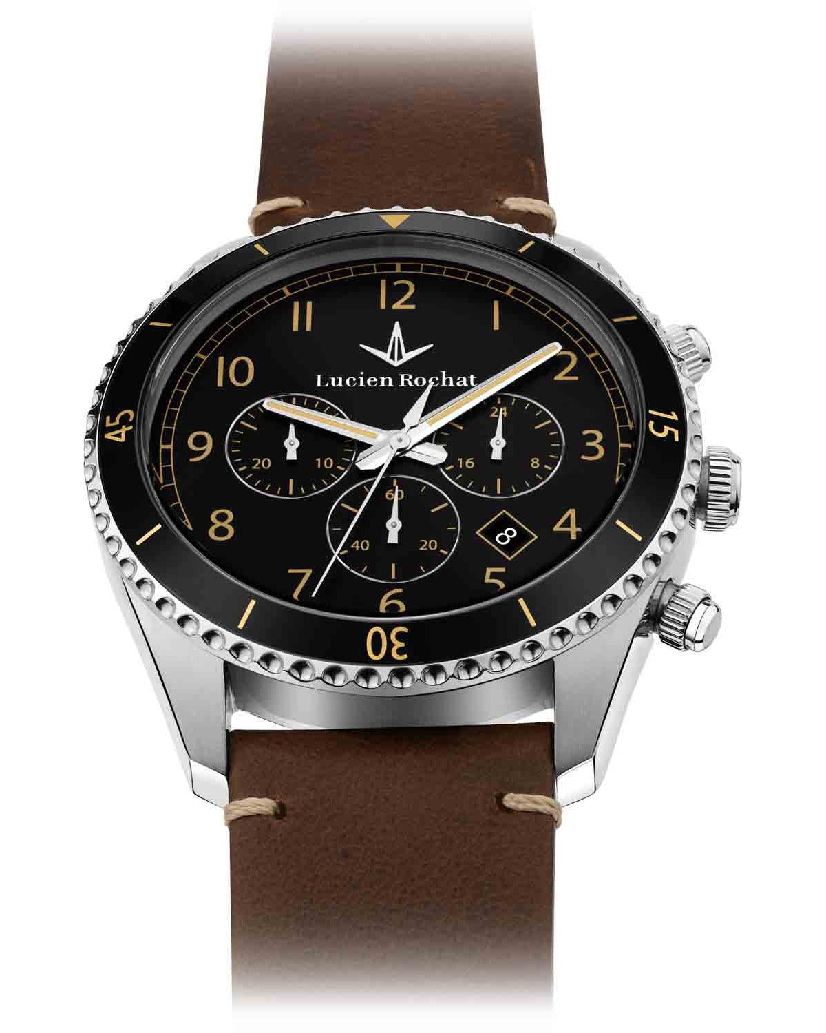 Ρολόι LUCIEN ROCHAT Leman Chronograph Brown Leather Bracelet