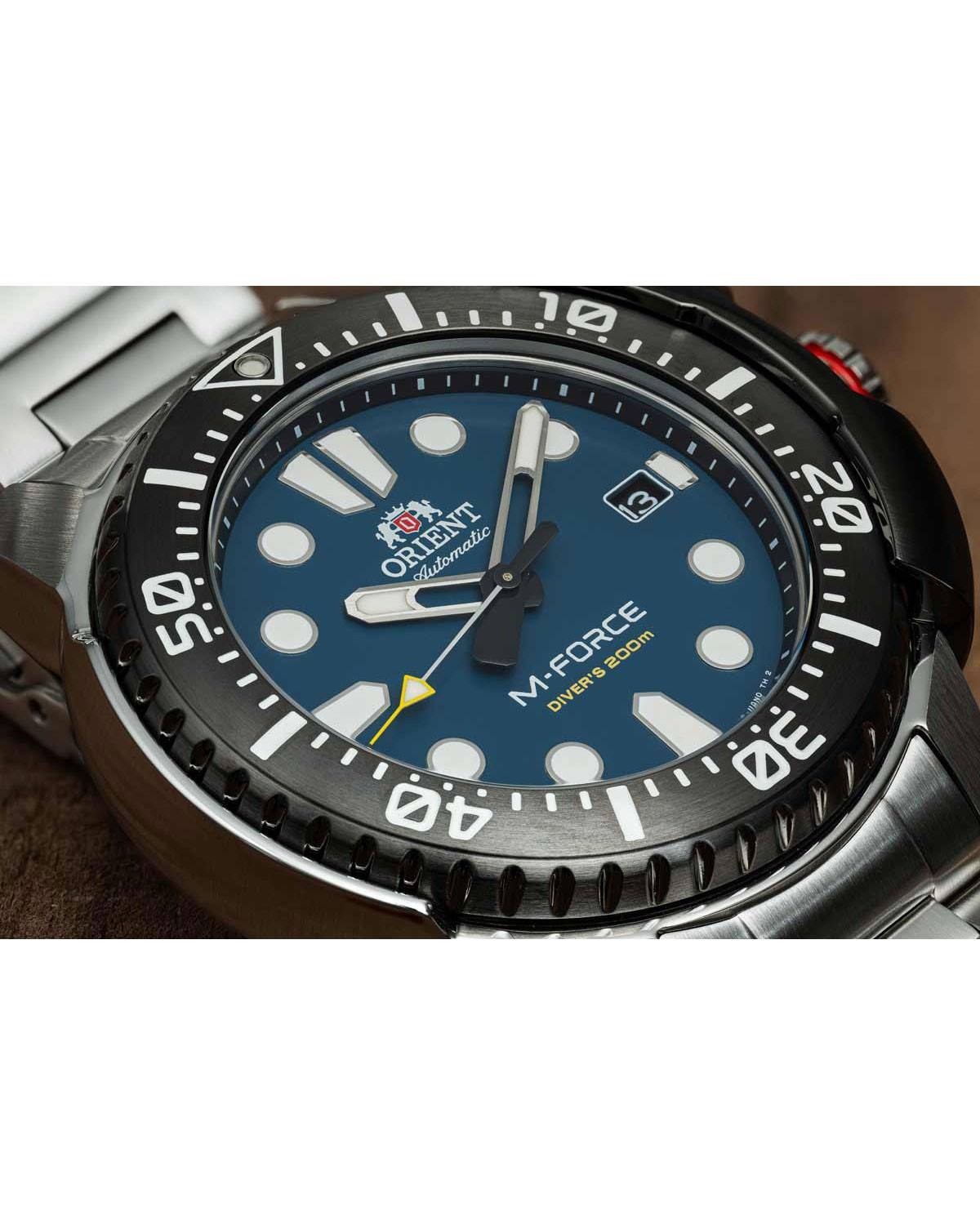 Ρολόι ORIENT Sports 2022 M-Force Automatic Silver Stainless Steel Bracelet