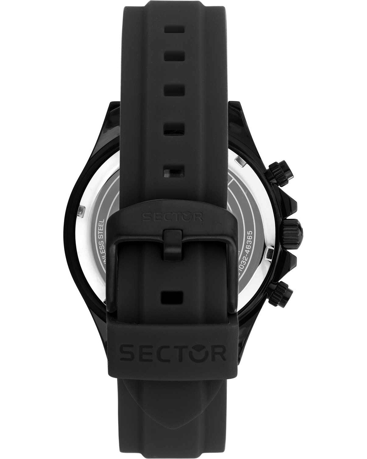 Ρολόι SECTOR 230 Chronograph Black Silicone Strap