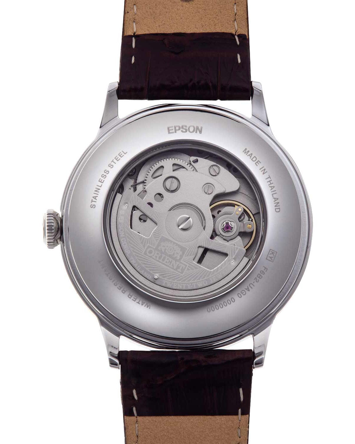 Ανδρικό ρολόι ORIENT Classic αυτόματο με καφέ δερμάτινο λουράκι