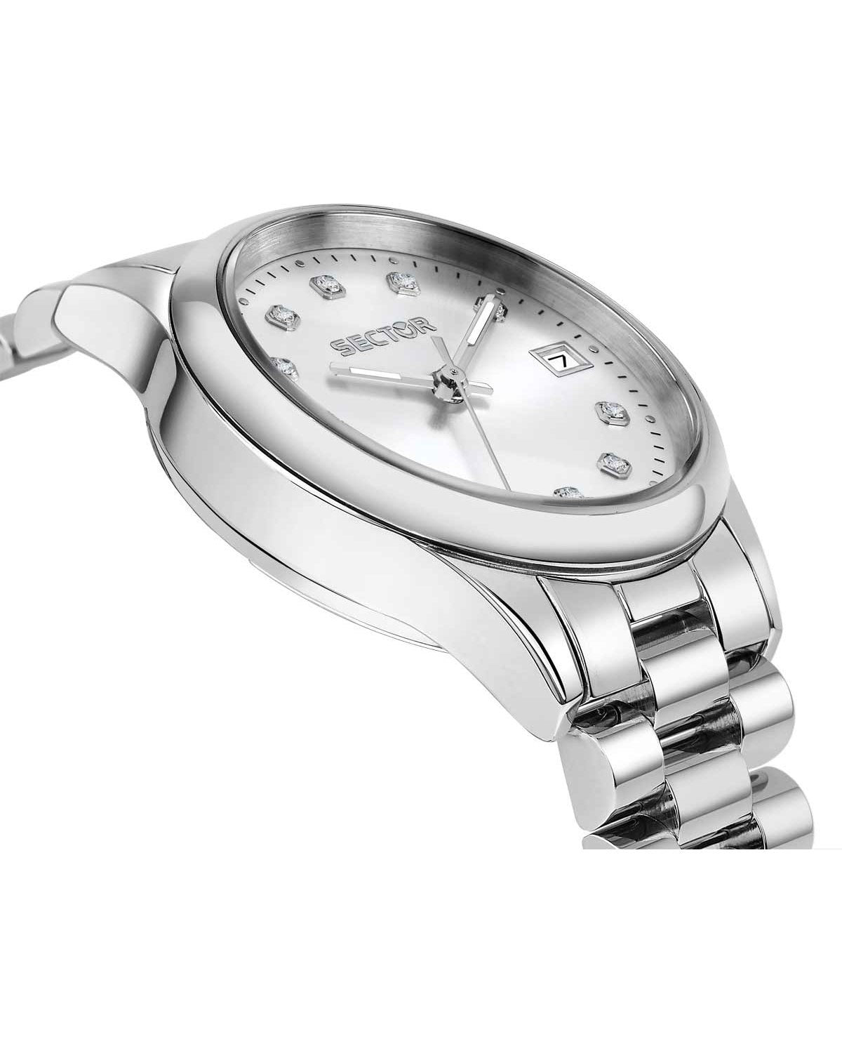 Ρολόι SECTOR 230 Crystals Silver Stainless Steel Bracelet