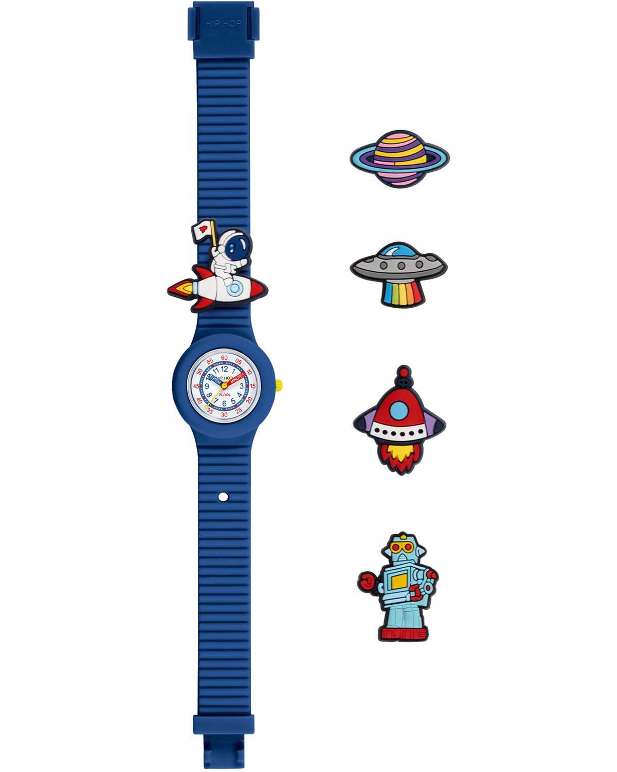 Παιδικό ρολόι HIP HOP PinTastic! Space Explorer Blue Silicone Strap