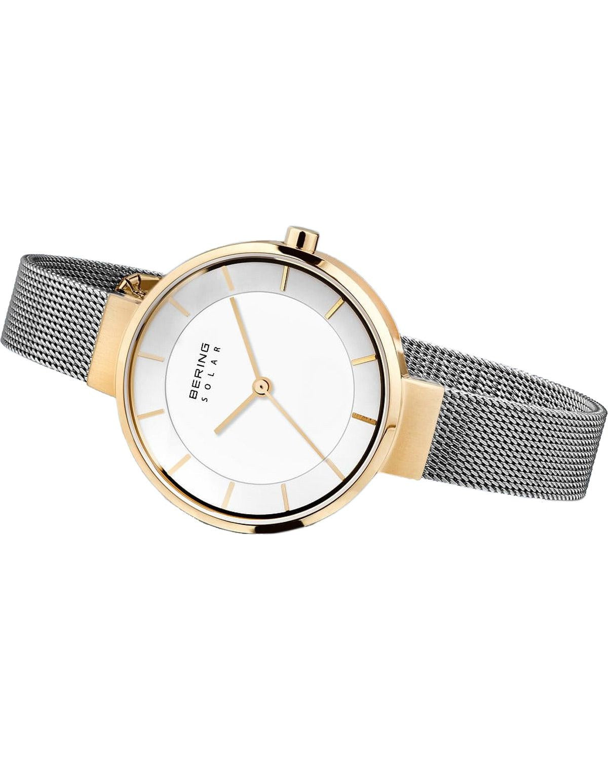 BERING Solar Grey Stainless Steel Bracelet