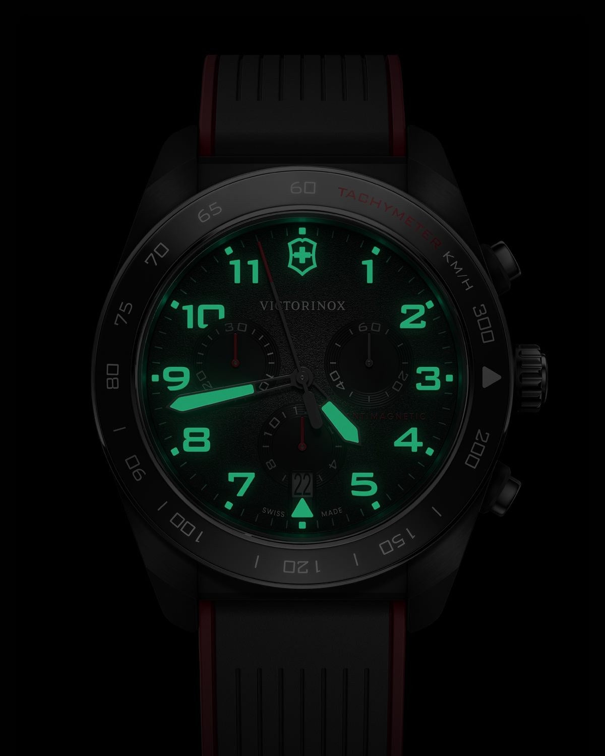 Ρολόι VICTORINOX Swiss Army Chronograph Two Tone Rubber Strap