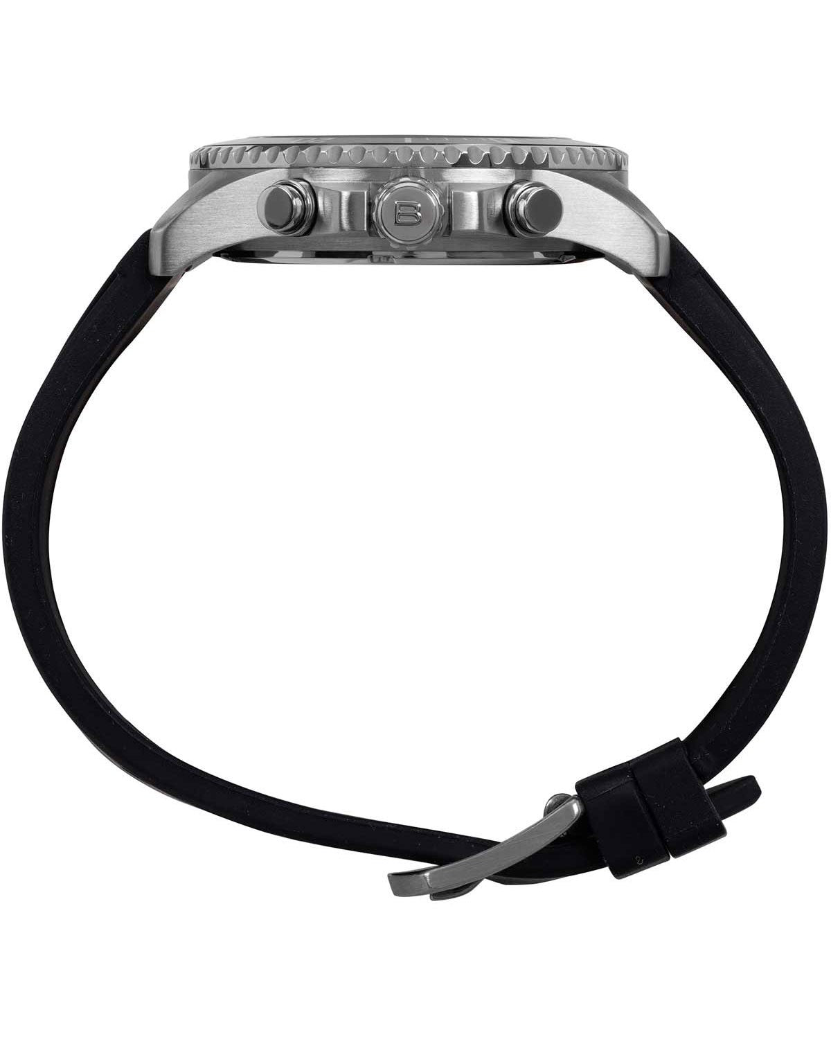 Ρολόι BREIL Tribe Stand Guard Chronograph Black Silicone Strap