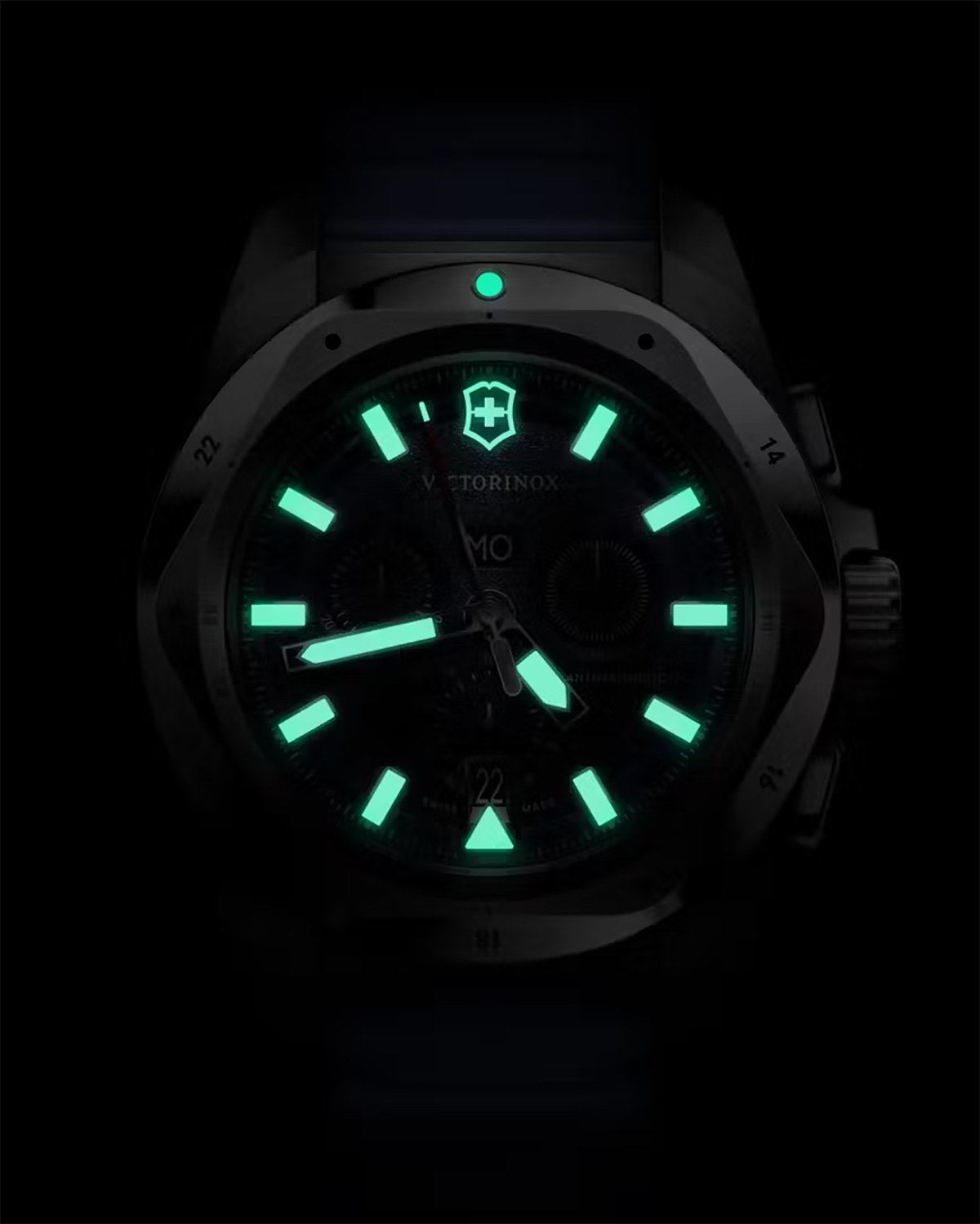 Ρολόι VICTORINOX I.N.O.X. Chronograph Blue Rubber Strap