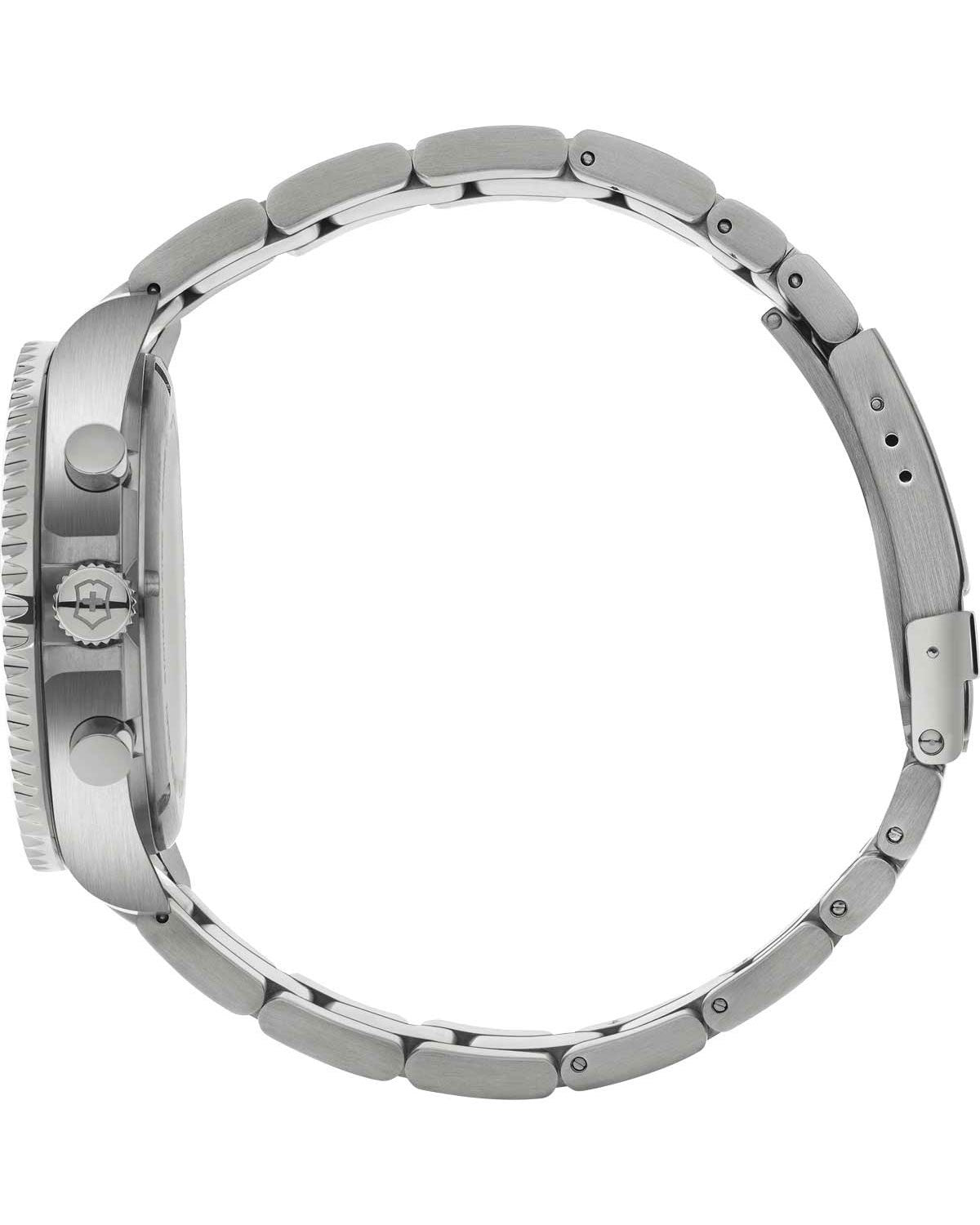 Ανδρικό ρολόι VICTORINOX Maverick με χρονογράφο και ασημί ατσάλινο μπρασελέ