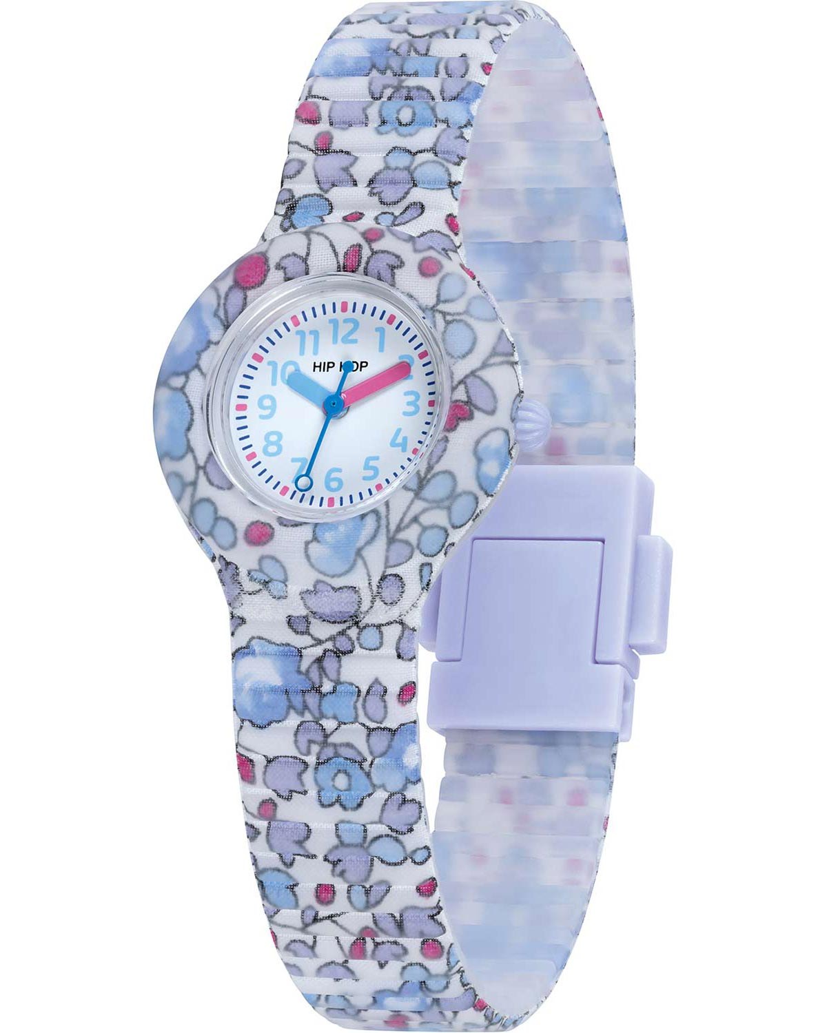 Παιδικό ρολόι HIP HOP Flower Power Light Blue Multicolor Comb. Materials Strap