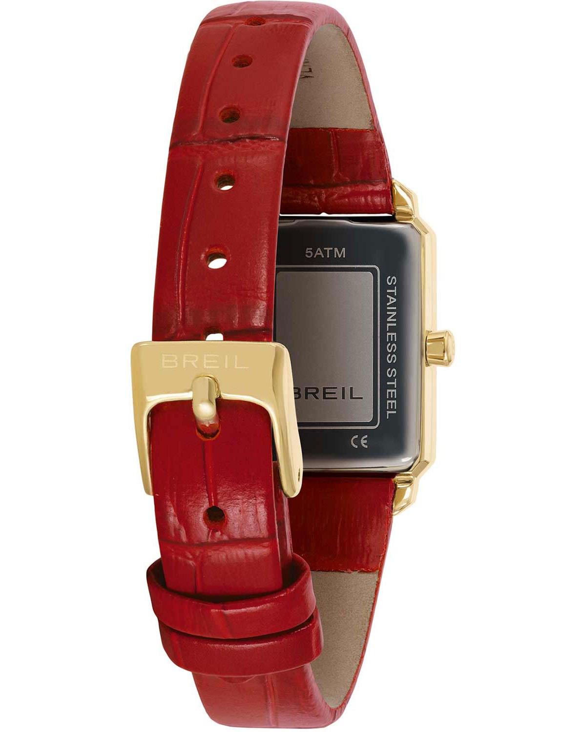Ρολόι BREIL Carre Red Leather Strap