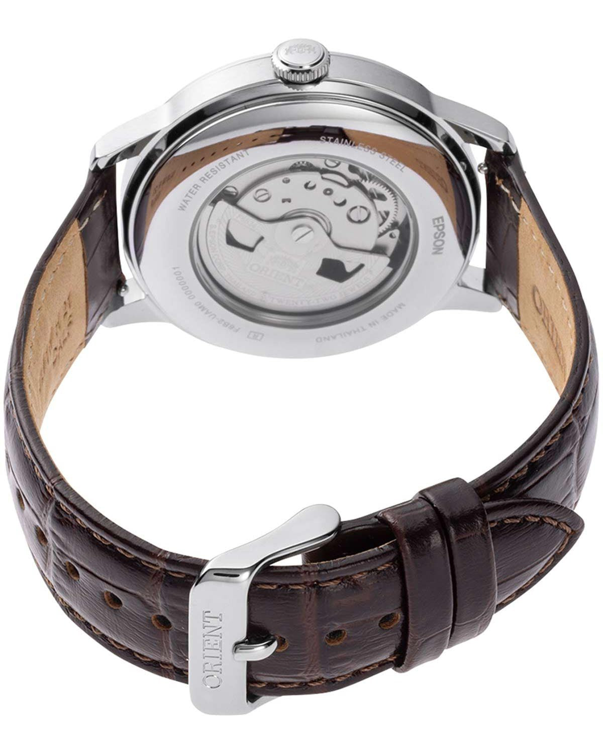 Ρολόι ORIENT Classic Sun and Moon Automatic Brown Leather Strap