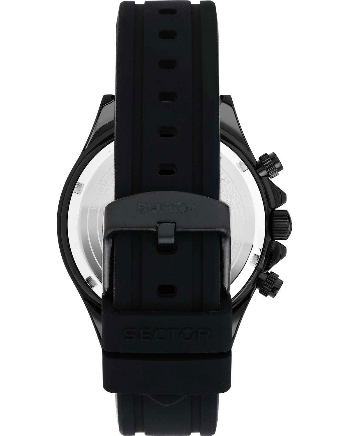 Ρολόι SECTOR 230 Chronograph Black Silicone Strap