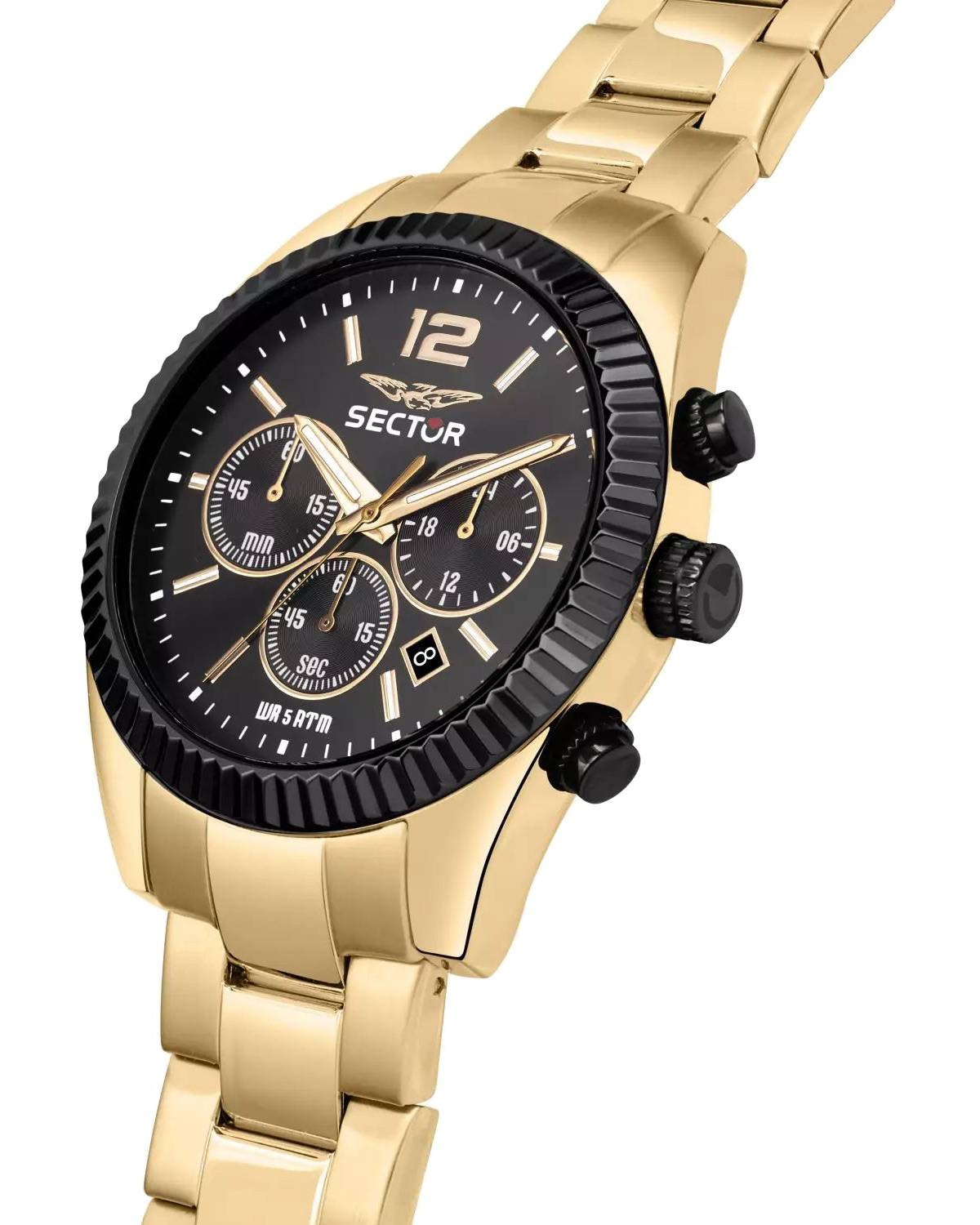 Ρολόι SECTOR 240 Chronograph Gold Stainless Steel Bracelet