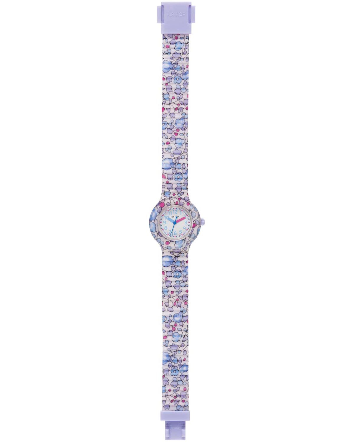 Παιδικό ρολόι HIP HOP Flower Power Light Blue Multicolor Comb. Materials Strap