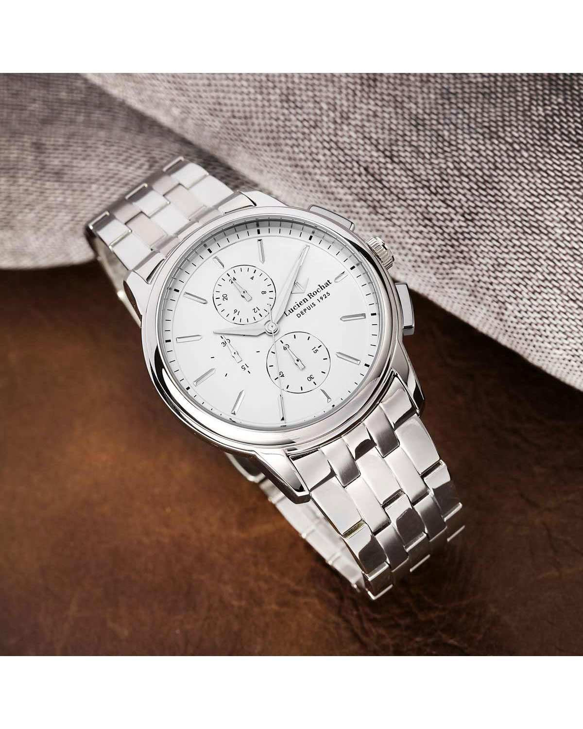 Ρολόι LUCIEN ROCHAT Iconic Chronograph Silver Stainless Steel Bracelet