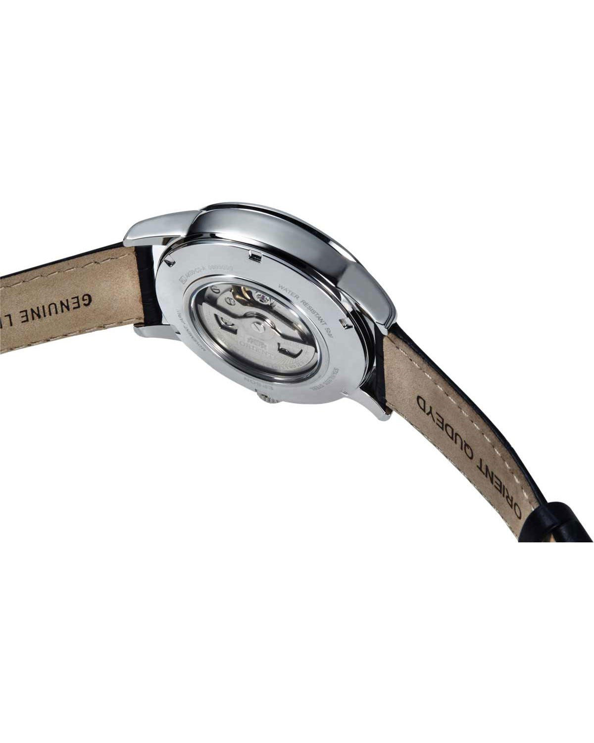 Ρολόι ORIENT Classic Sun and Moon Automatic Black Leather Strap