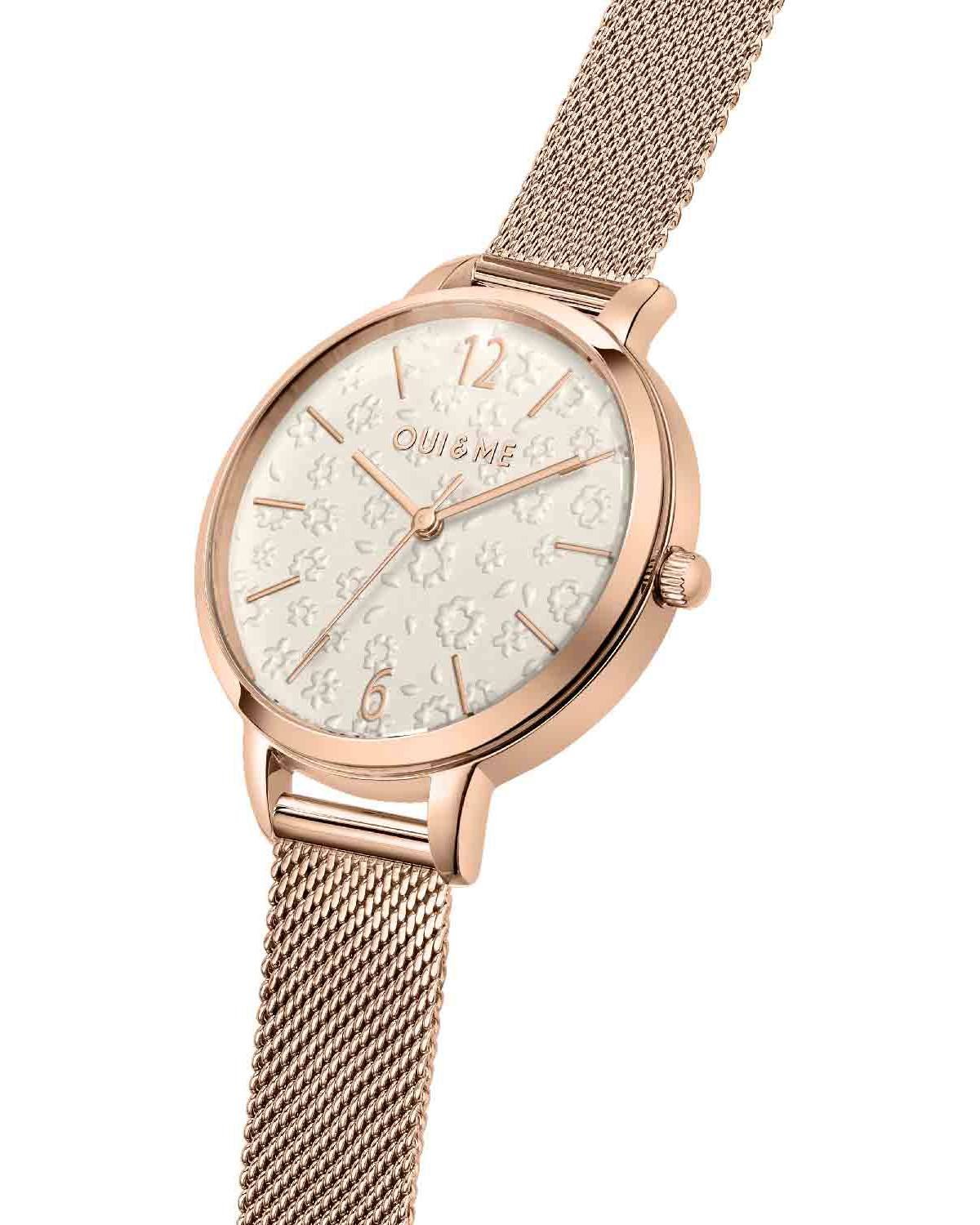 Ρολόι OUI&ME Fleurette Rose Gold Stainless Steel Bracelet