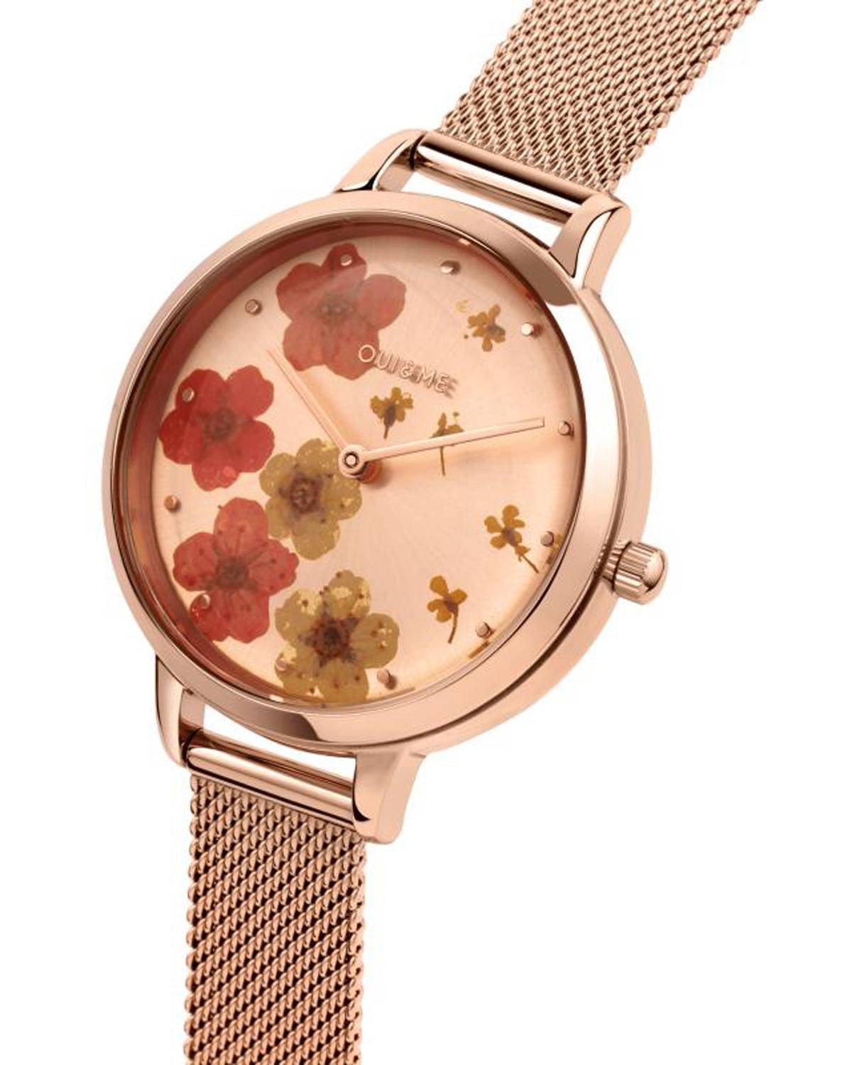 Ρολόι OUI&ME Fluerette Rose Gold Stainless Steel Bracelet