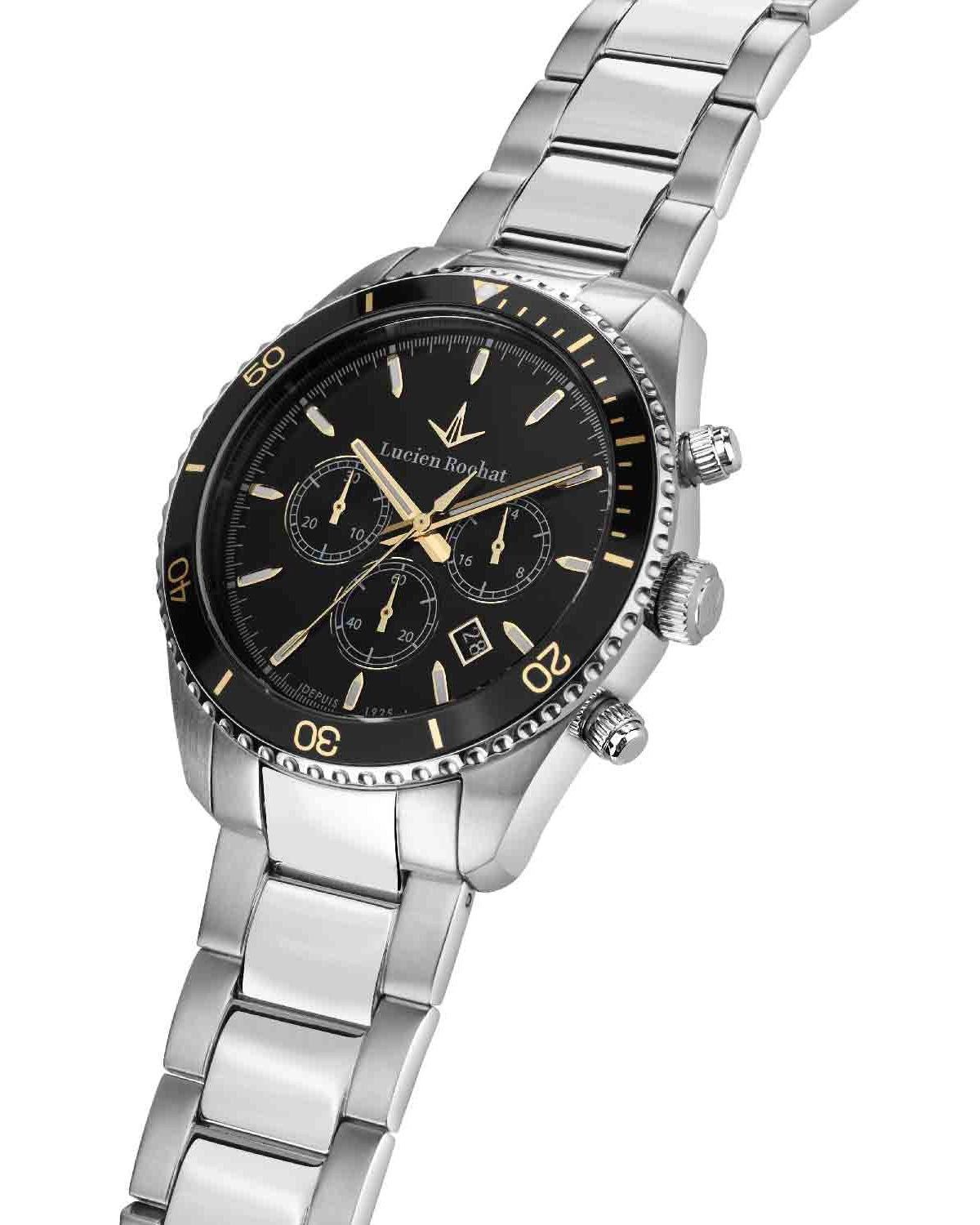 Ρολόι LUCIEN ROCHAT Leman Chronograph Silver Stainless Steel Bracelet