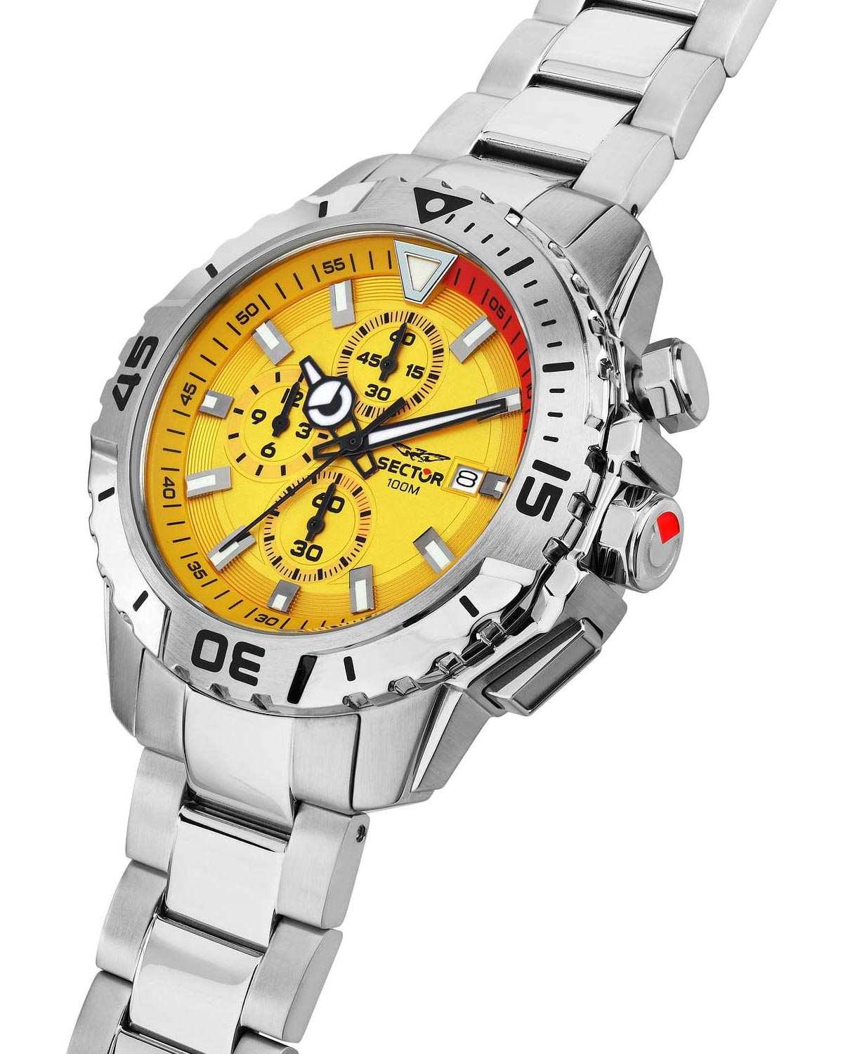 Ρολόι SECTOR Legend Chronograph Silver Stainless Steel Bracelet