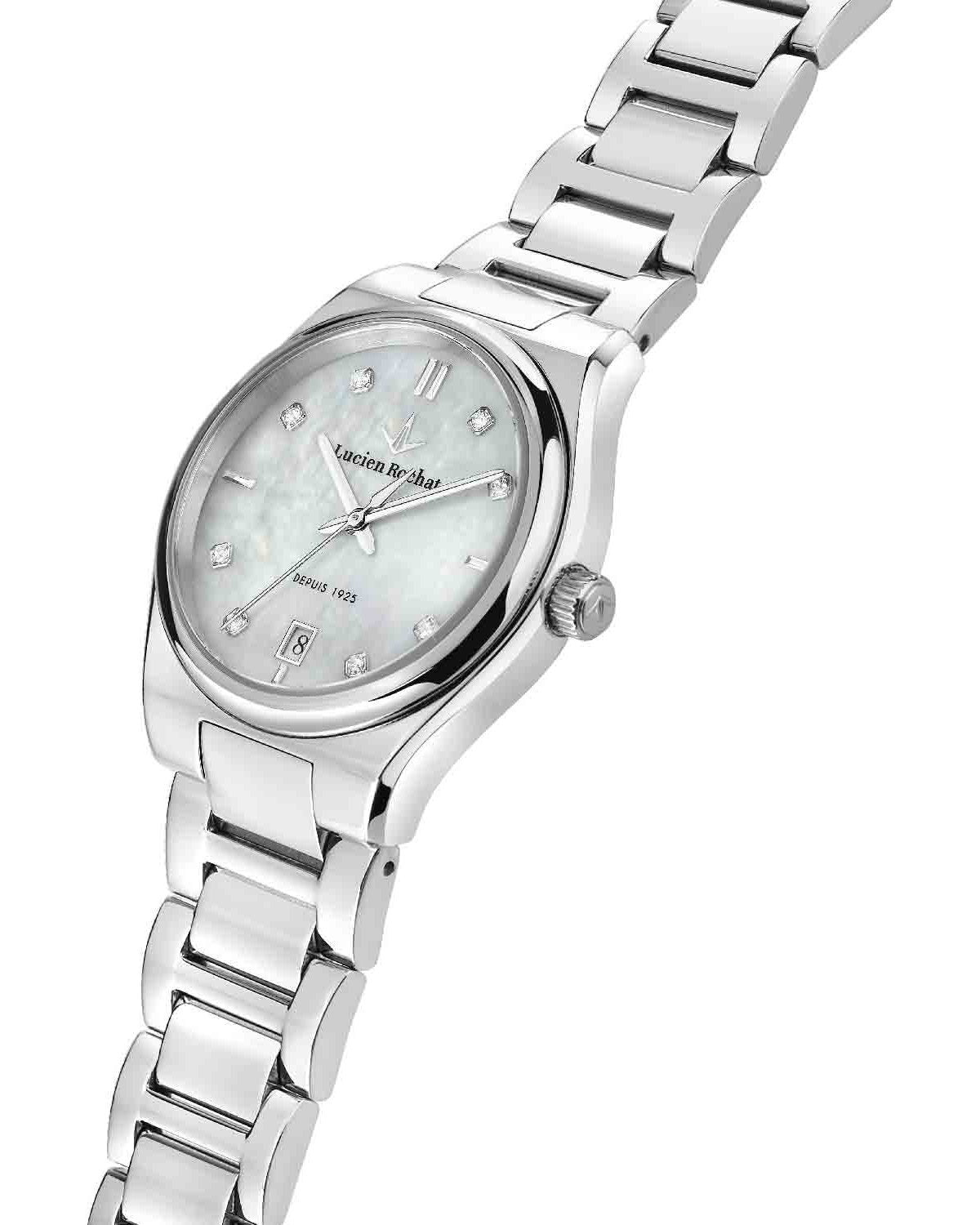 Ρολόι LUCIEN ROCHAT Avenue Diamonds Silver Stainless Steel Bracelet