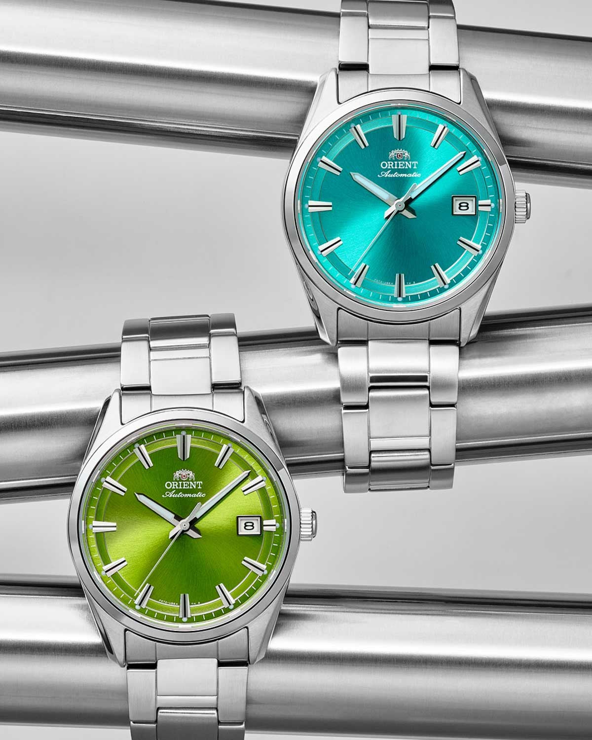 Ρολόι ORIENT Contemporary Stretto αυτόματο με μπρασελέ από ανοξείδωτο ατσάλι