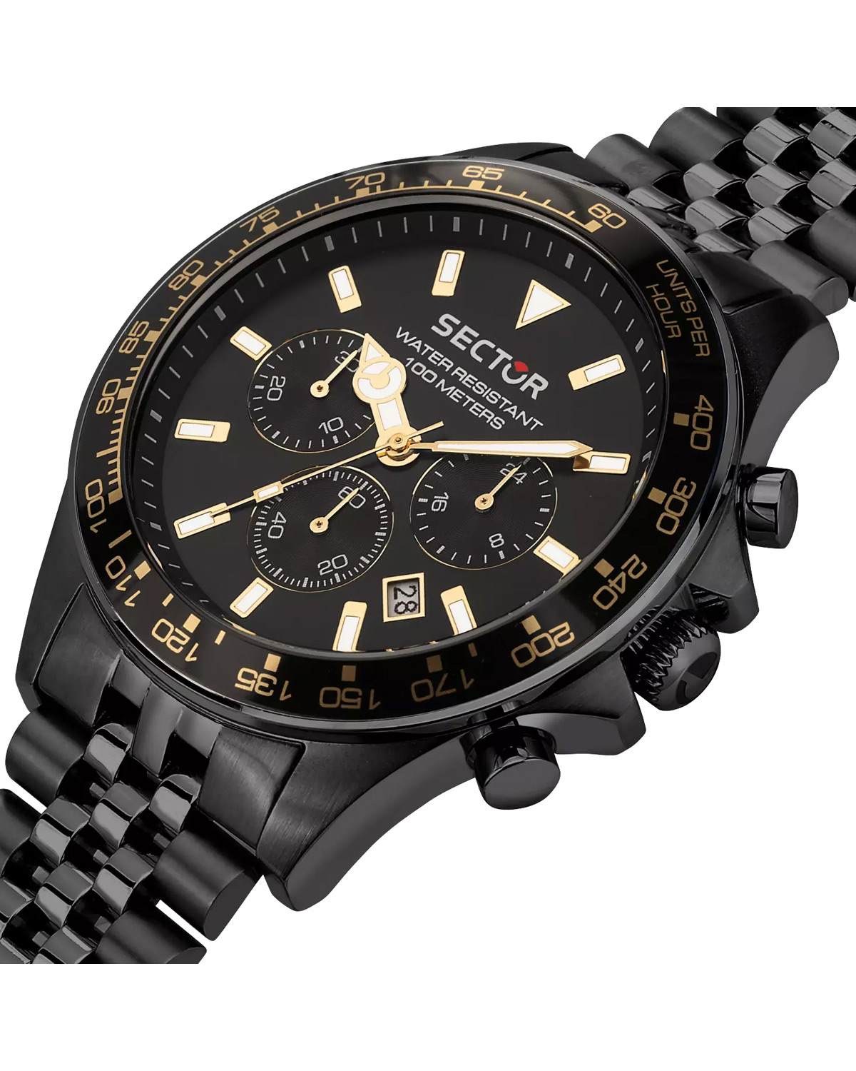 Ρολόι SECTOR 230 Chronograph Black Metallic Bracelet