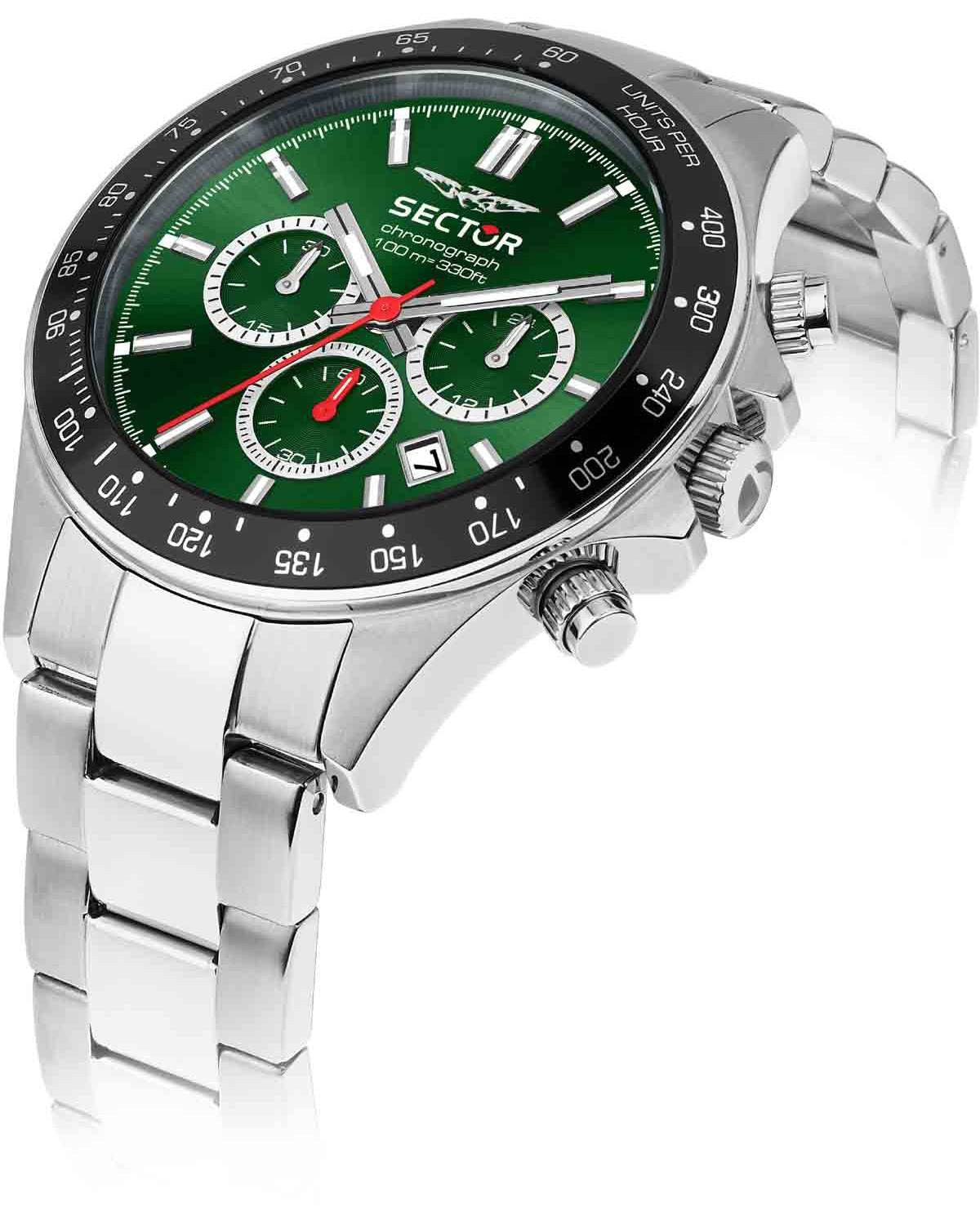 Ρολόι SECTOR 230 Chronograph Silver Stainless Steel Bracelet