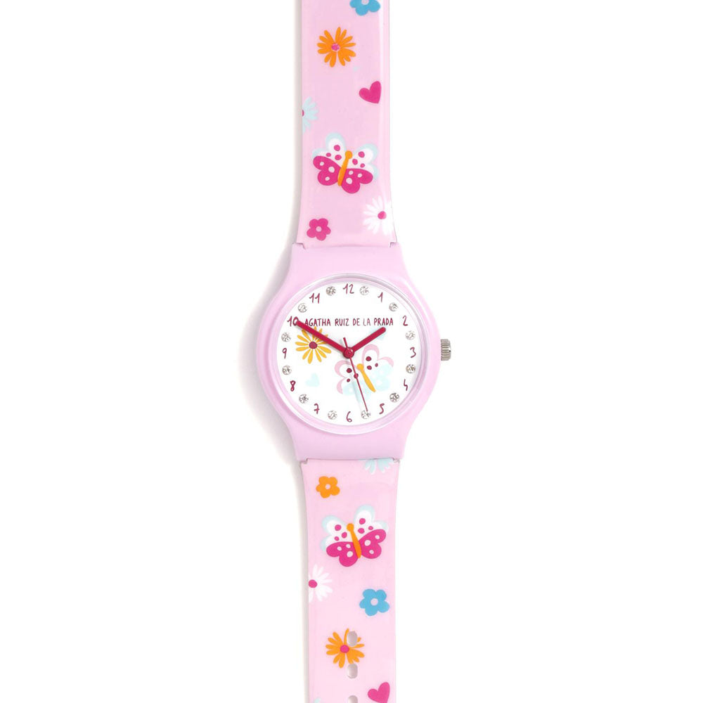 Agatha Ruiz De La Prada Watch Flip Butterflies With Diamonds