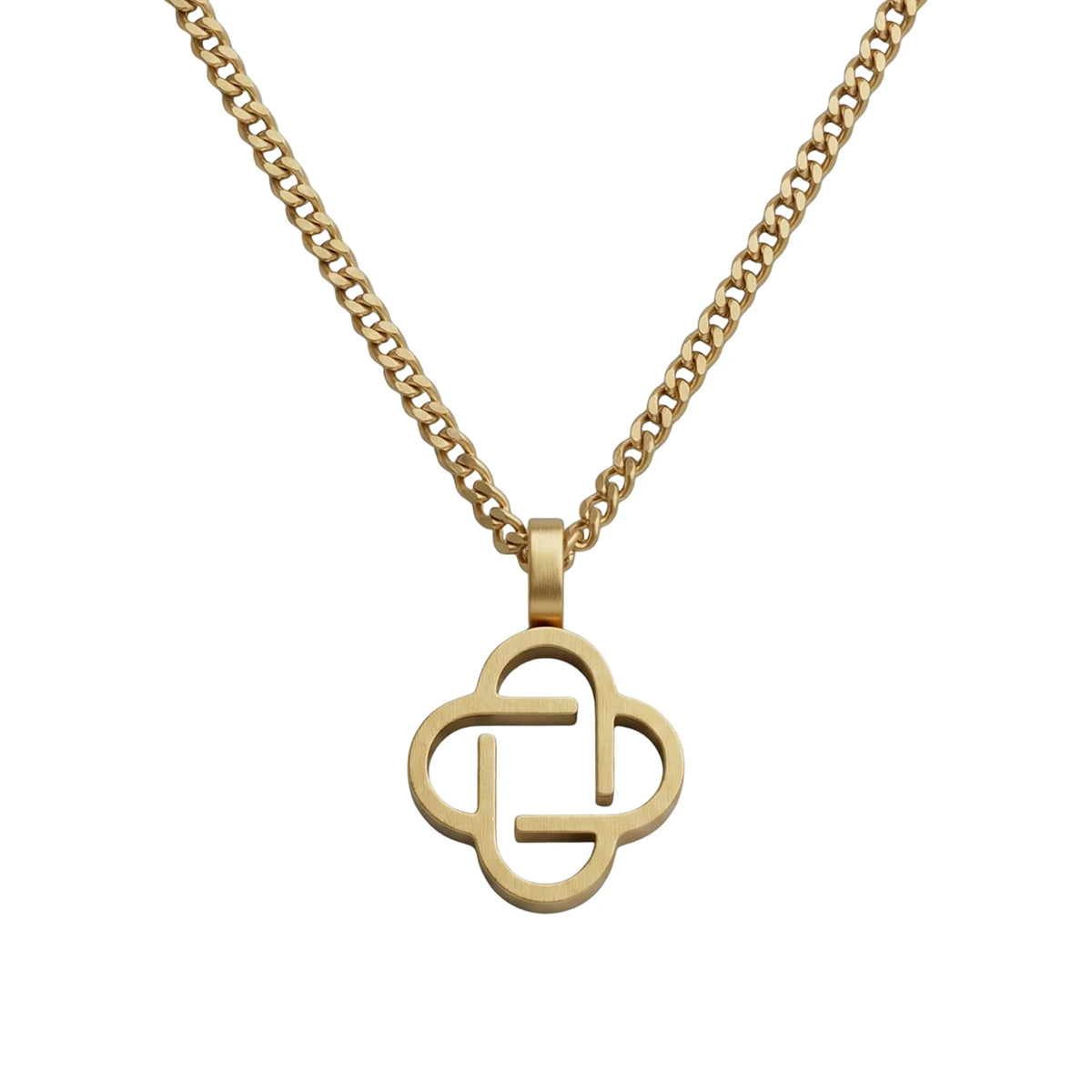 Steel & Barnett Clover Gold Adjustable Necklace N-CLO04