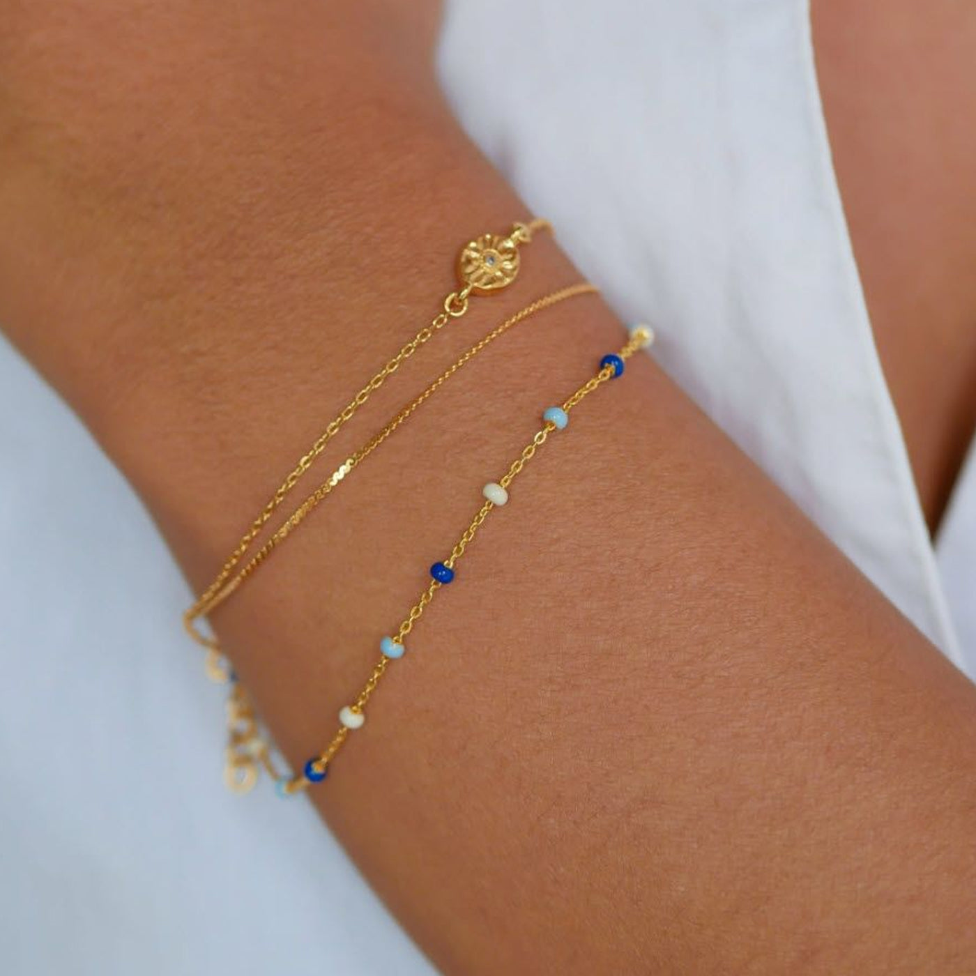 Βραχιόλι Enamel Lola Marine Gold Blue