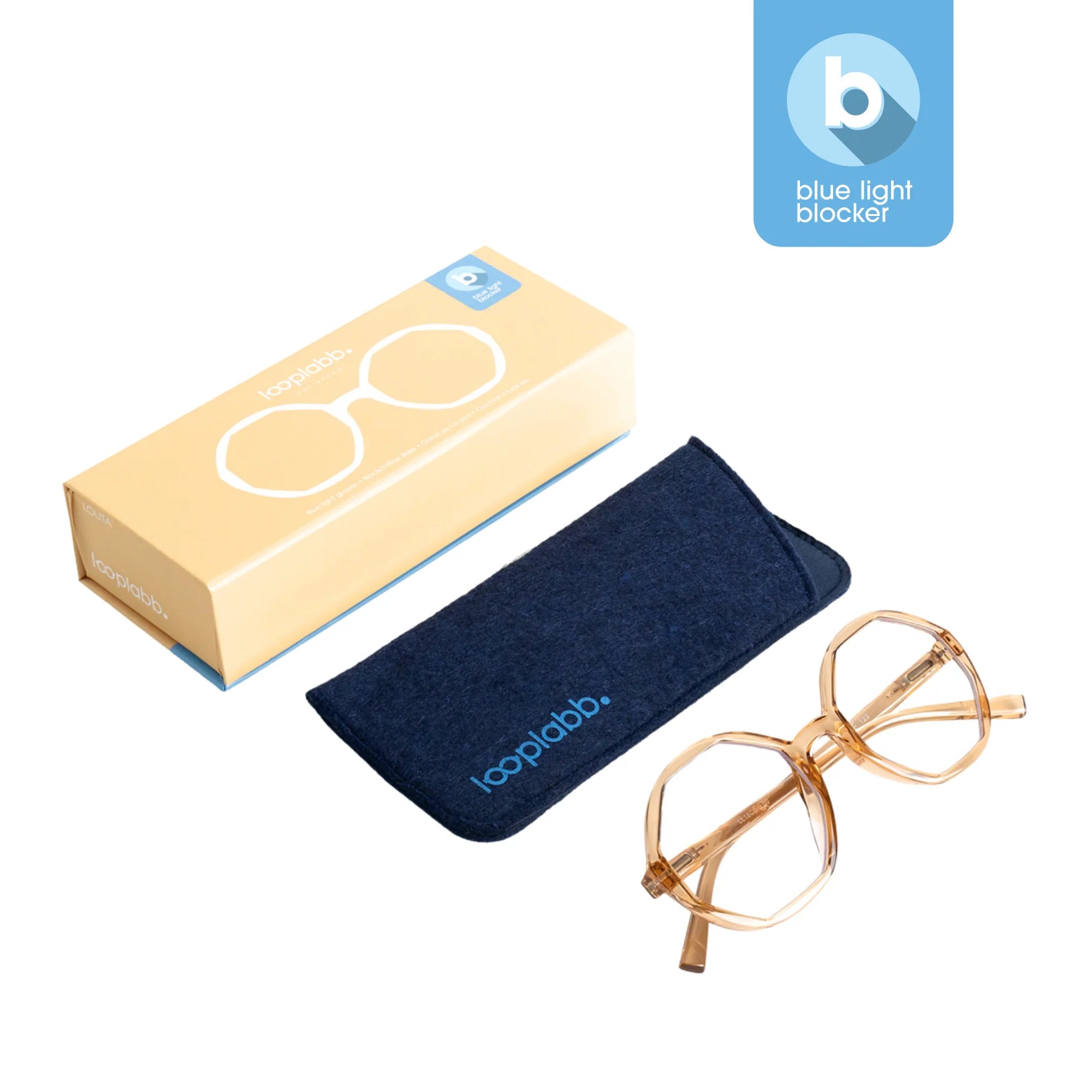 Looplabb Lolita Crystal Champagne Screen Protector Glasses