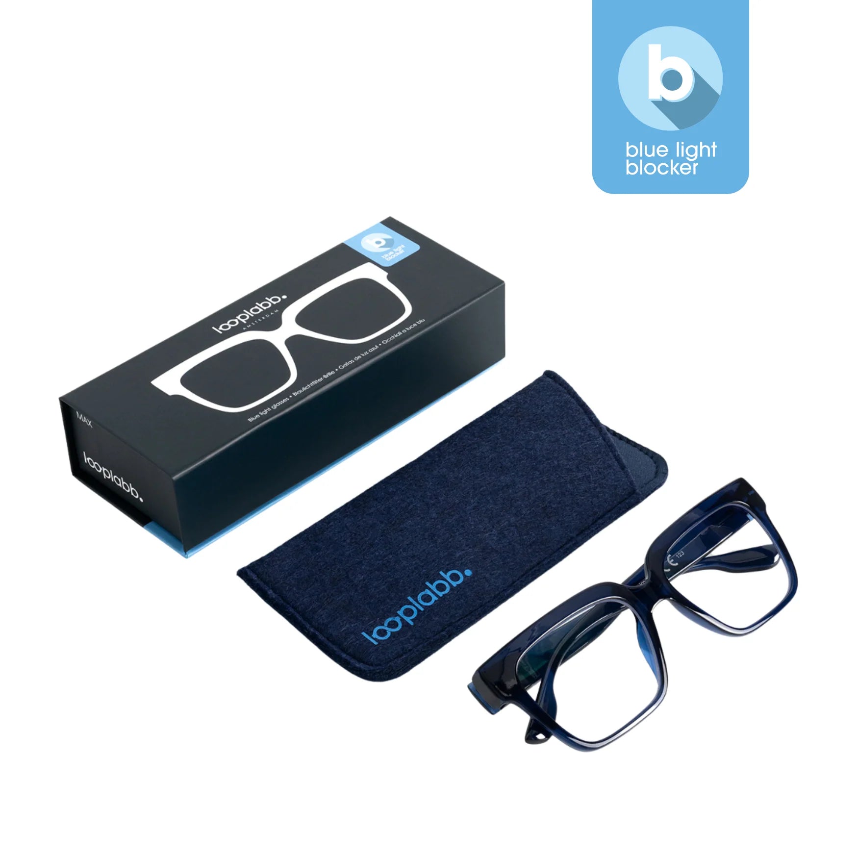 Looplabb Max Blue Marine Screen Protector Glasses