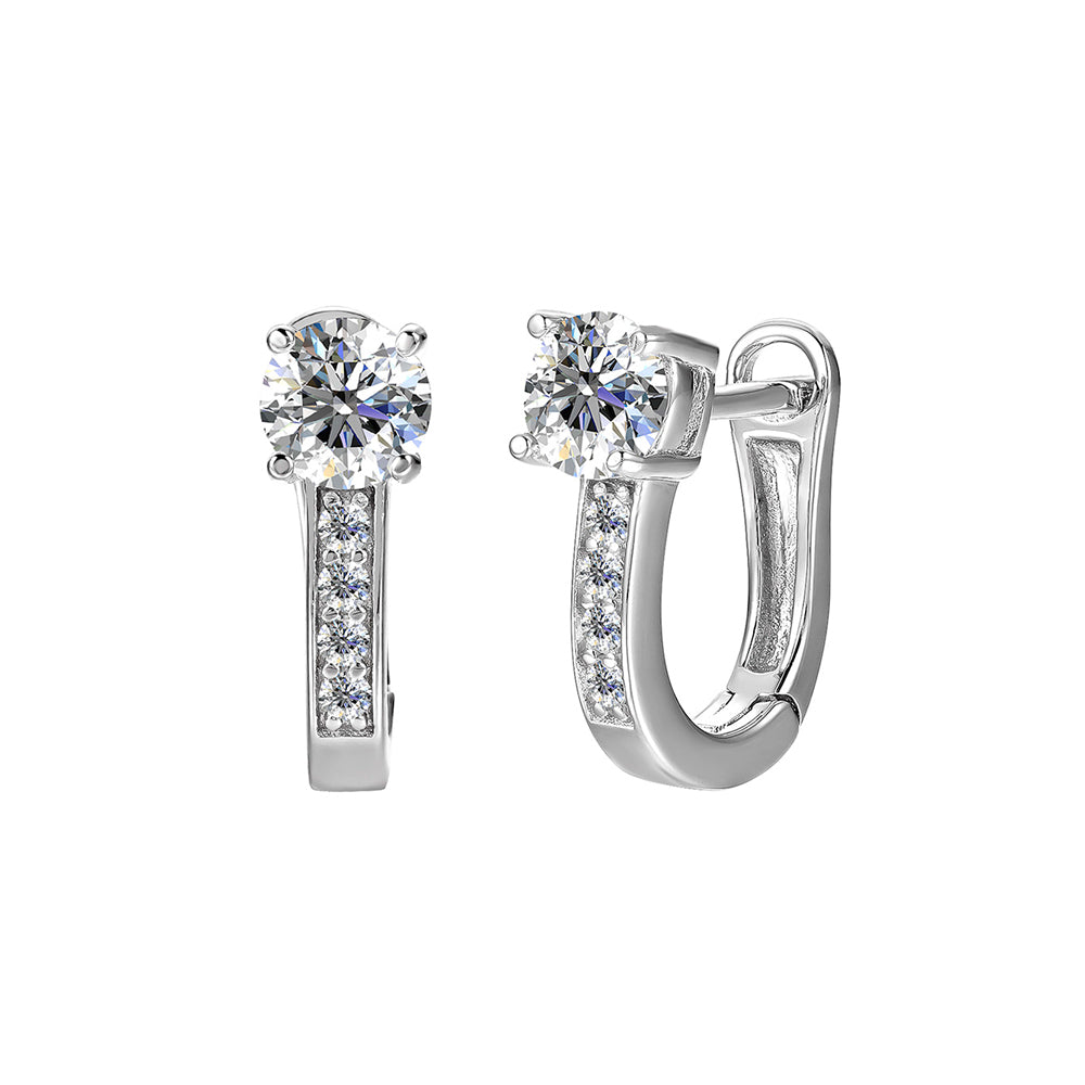 Brizzling Γυναικεία Σκουλαρίκια με Μοϊσανίτη BME061