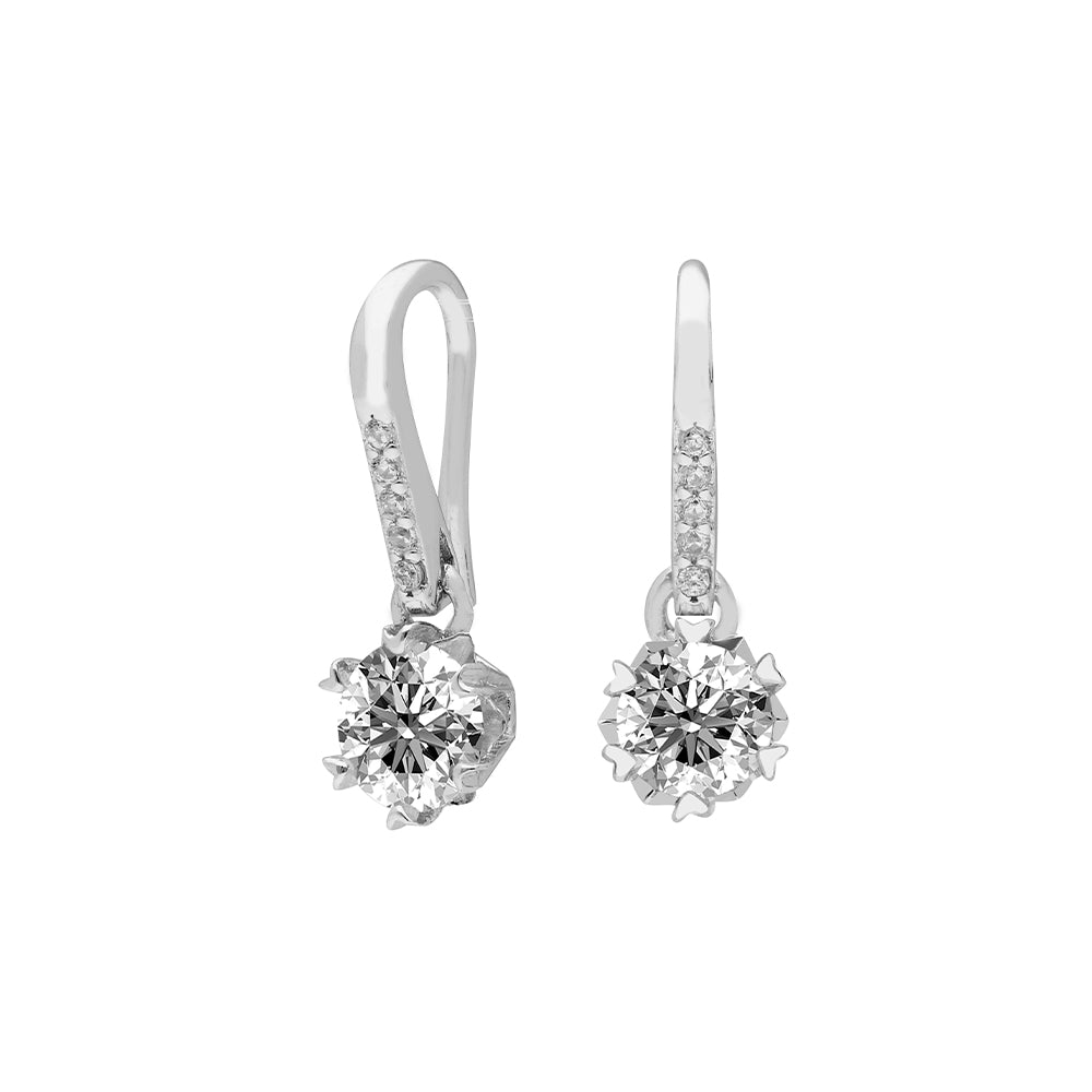 Brizzling Γυναικεία Σκουλαρίκια με Μοϊσανίτη BME2019