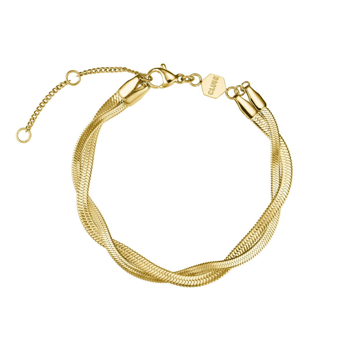 CLUSE Γυναικείο Βραχιόλι Élevé Twisted Snake Χρυσό – CB13365